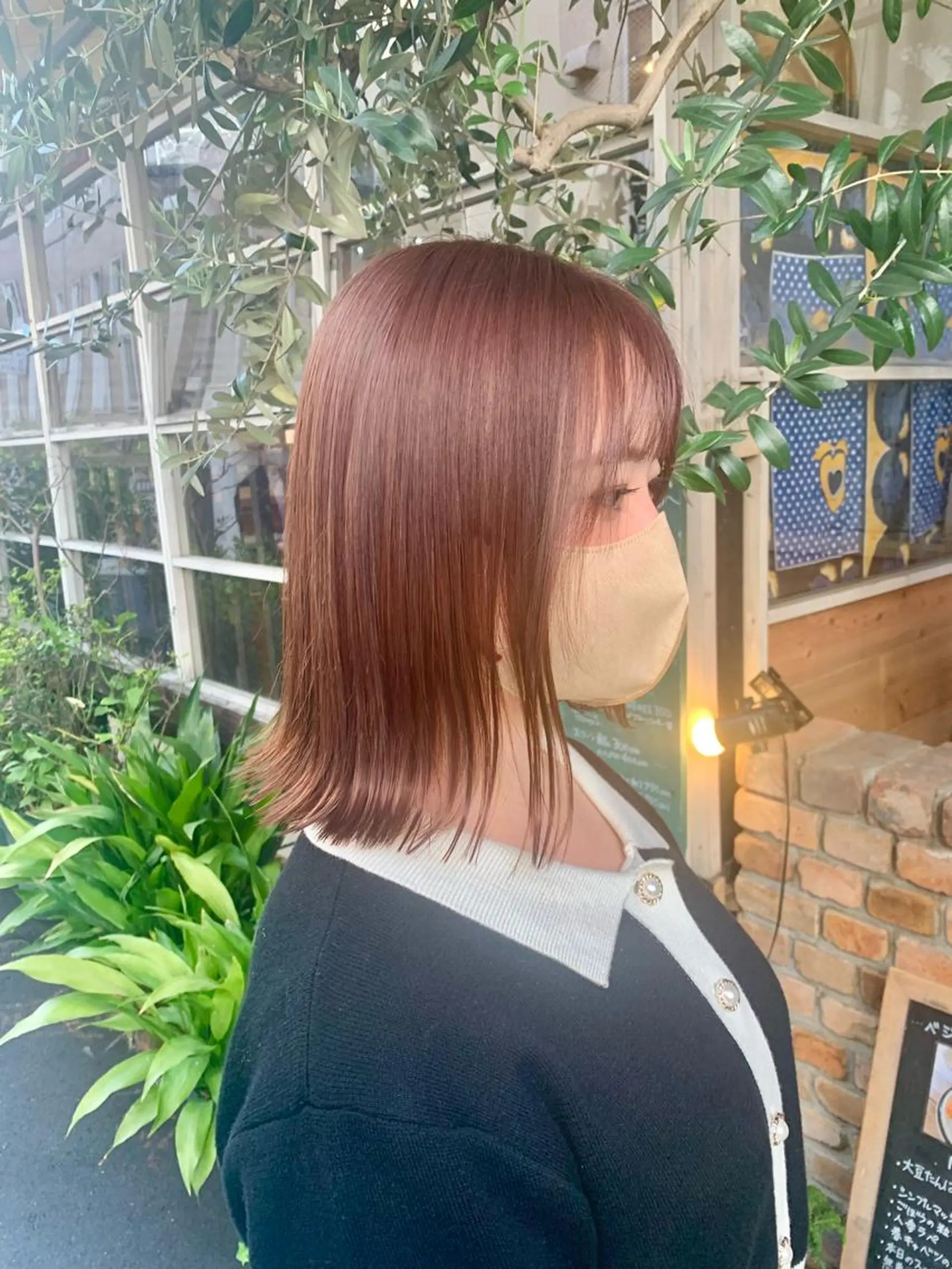 ミディアム カット 縮毛矯正 トリートメント LEB所属・下河 宗太のヘアスタイル