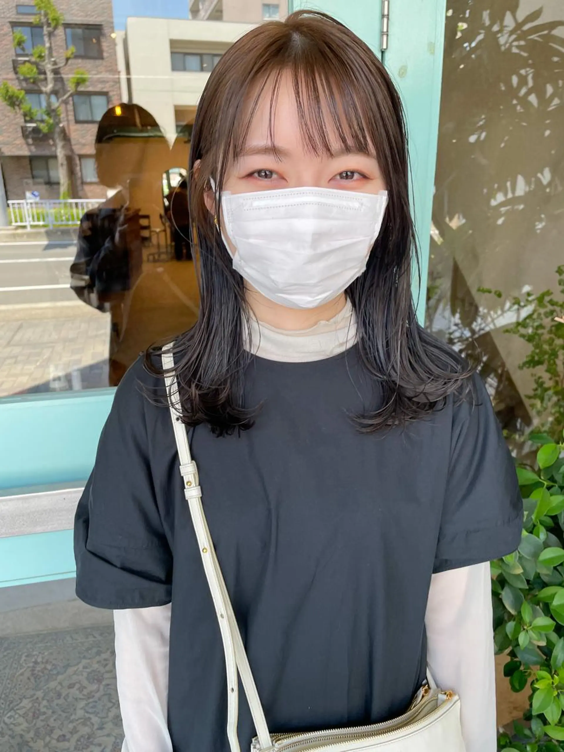 セミロング カラー パーマ/レイヤー 岩山丈一郎のヘアスタイル