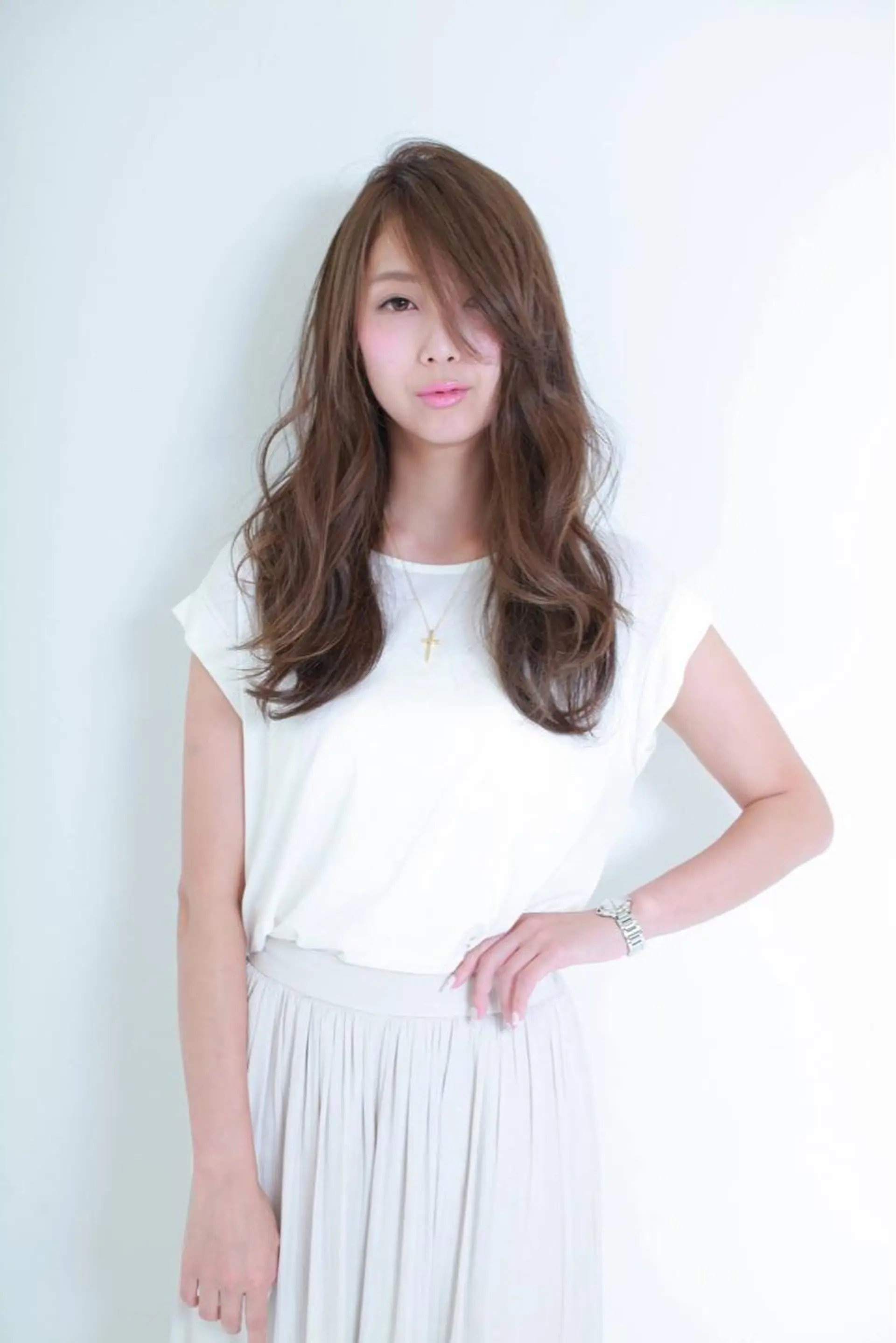 ロング カラー ヘアアレンジ knock【ノック】所属・烏丸韓国ヘア🇰🇷 ayaka🎀のヘアスタイル