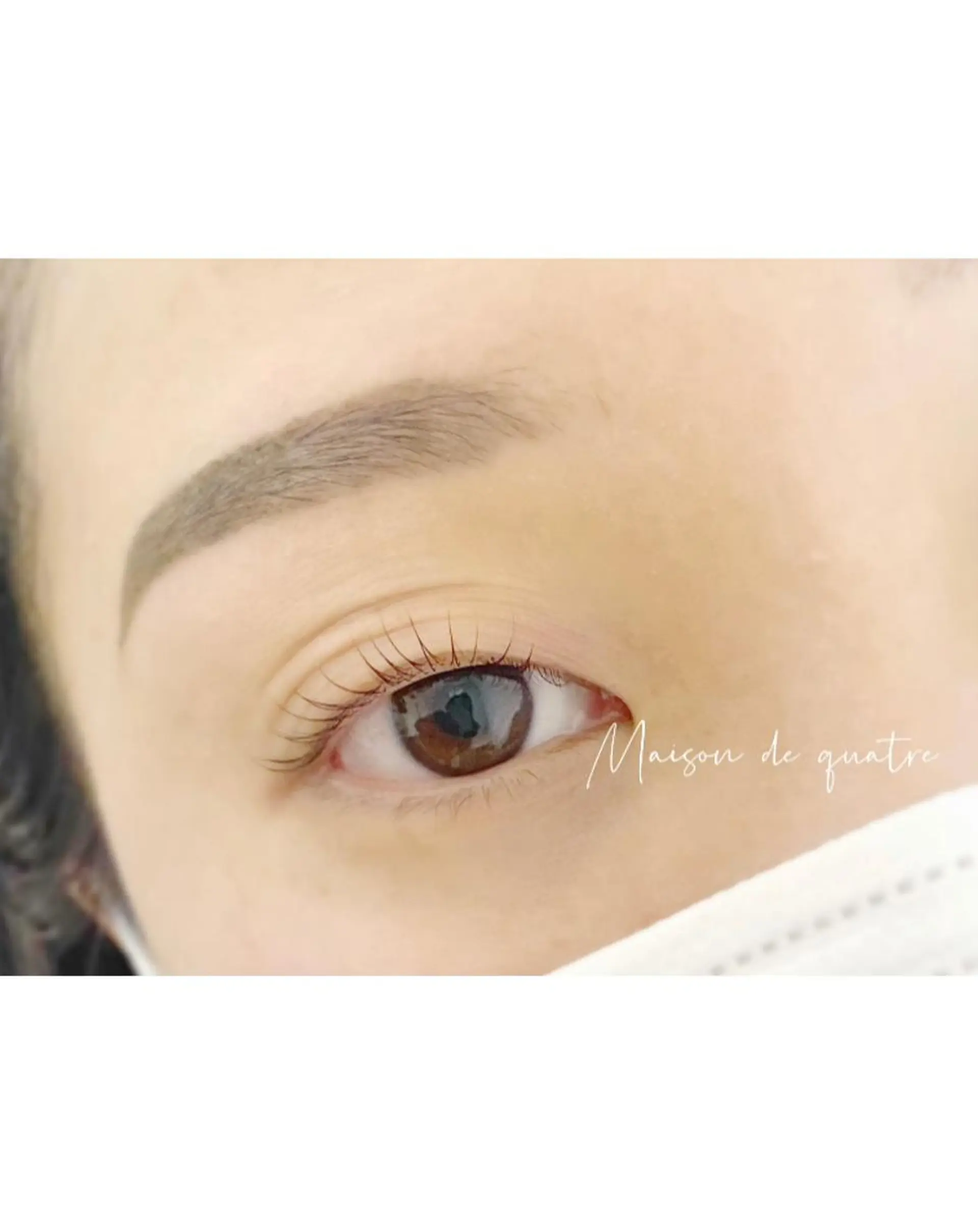 マツエク・マツパ ブラウンラッシュ カラーマツエク フラットラッシュ まつげパーマ ボリュームラッシュ マツパ Maison de quatreのマツエク・マツパデザイン