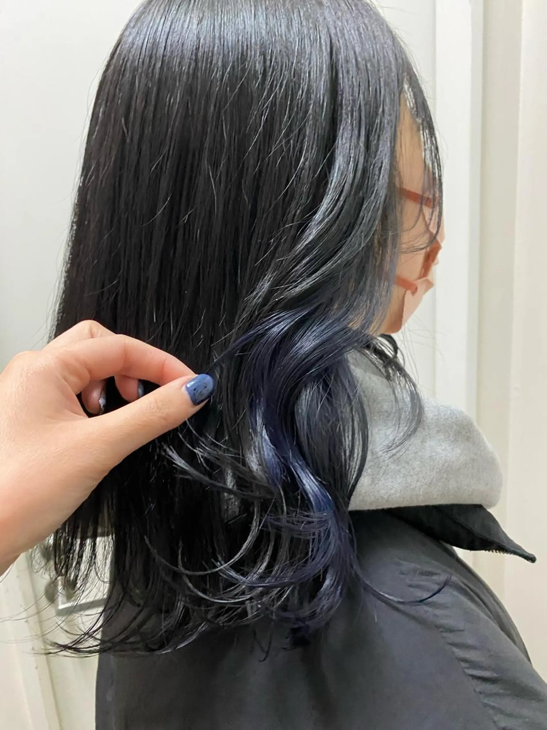 ミディアム カラー ネイビーカラー アレンジ指名 no.1✨ｈａｋｏのヘアスタイル