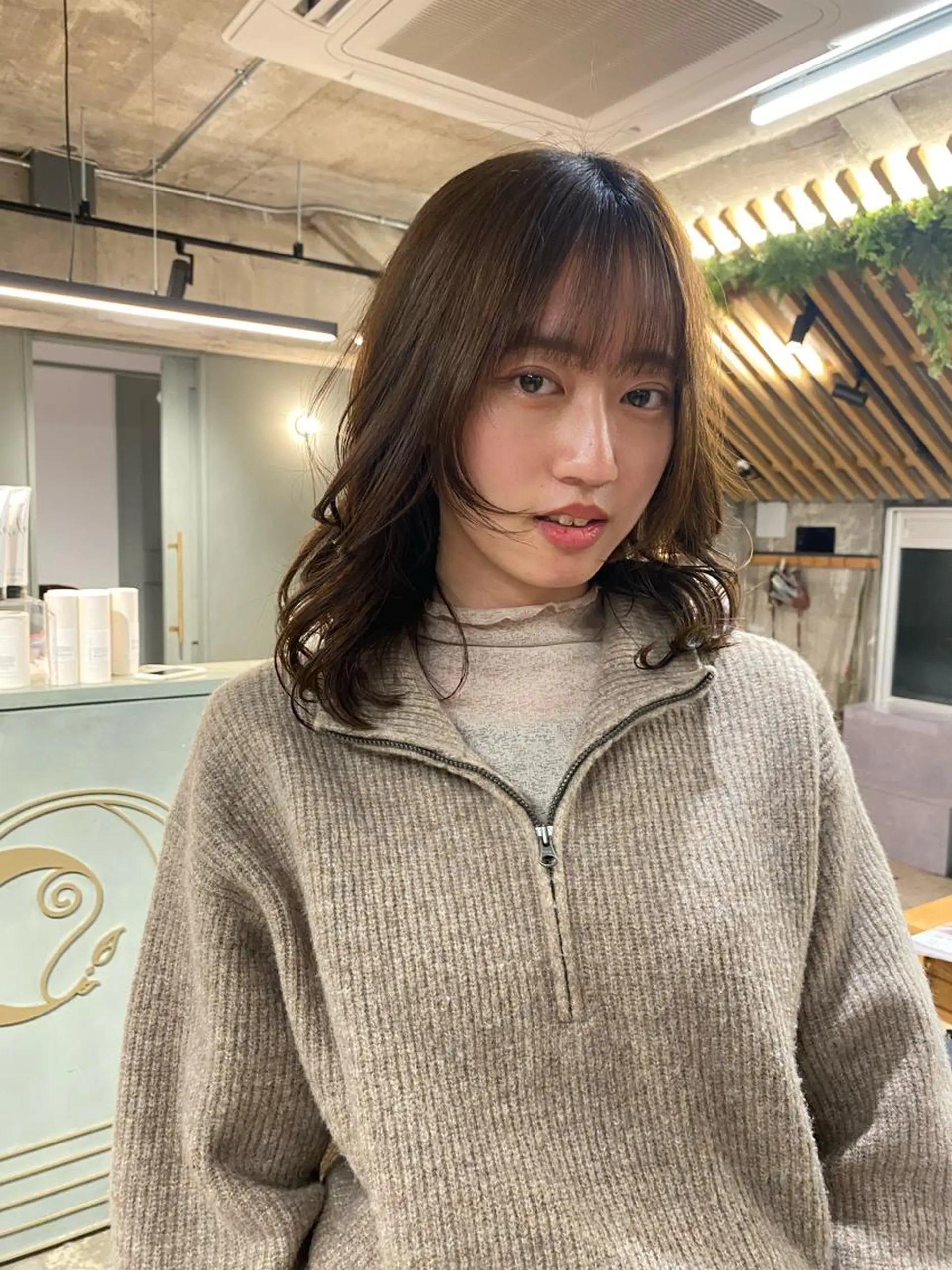 ミディアム Tonukoa Rua所属・レディースモデル カット/中川翔太のヘアスタイル