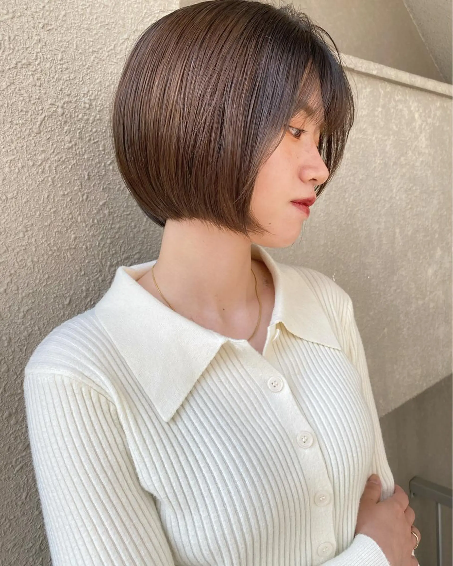 ショート カラー 木元 瑛✂︎ボブのヘアスタイル
