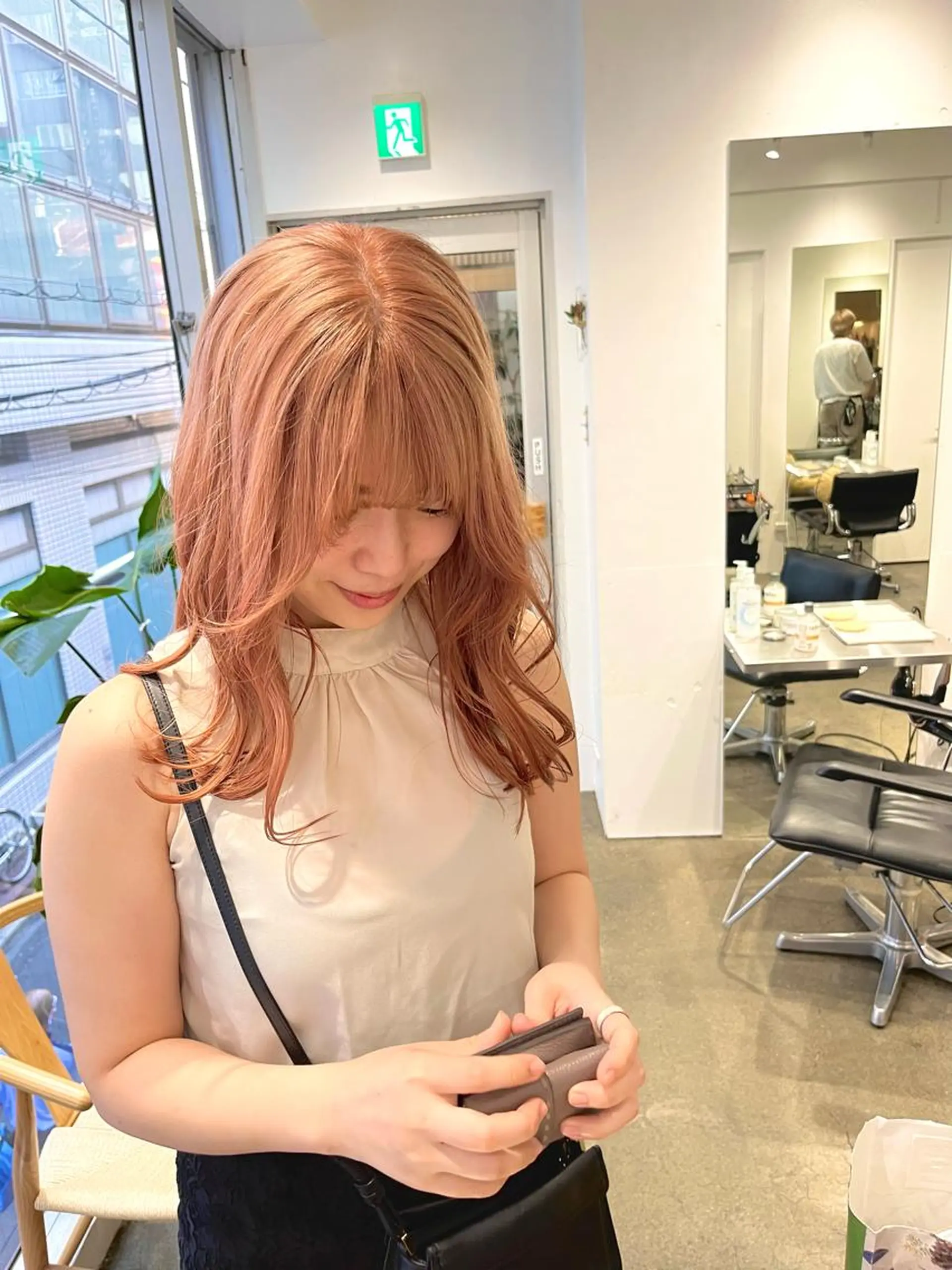 ロング カラー ピンクカラー 新宿 似合わせカラー HINAのヘアスタイル