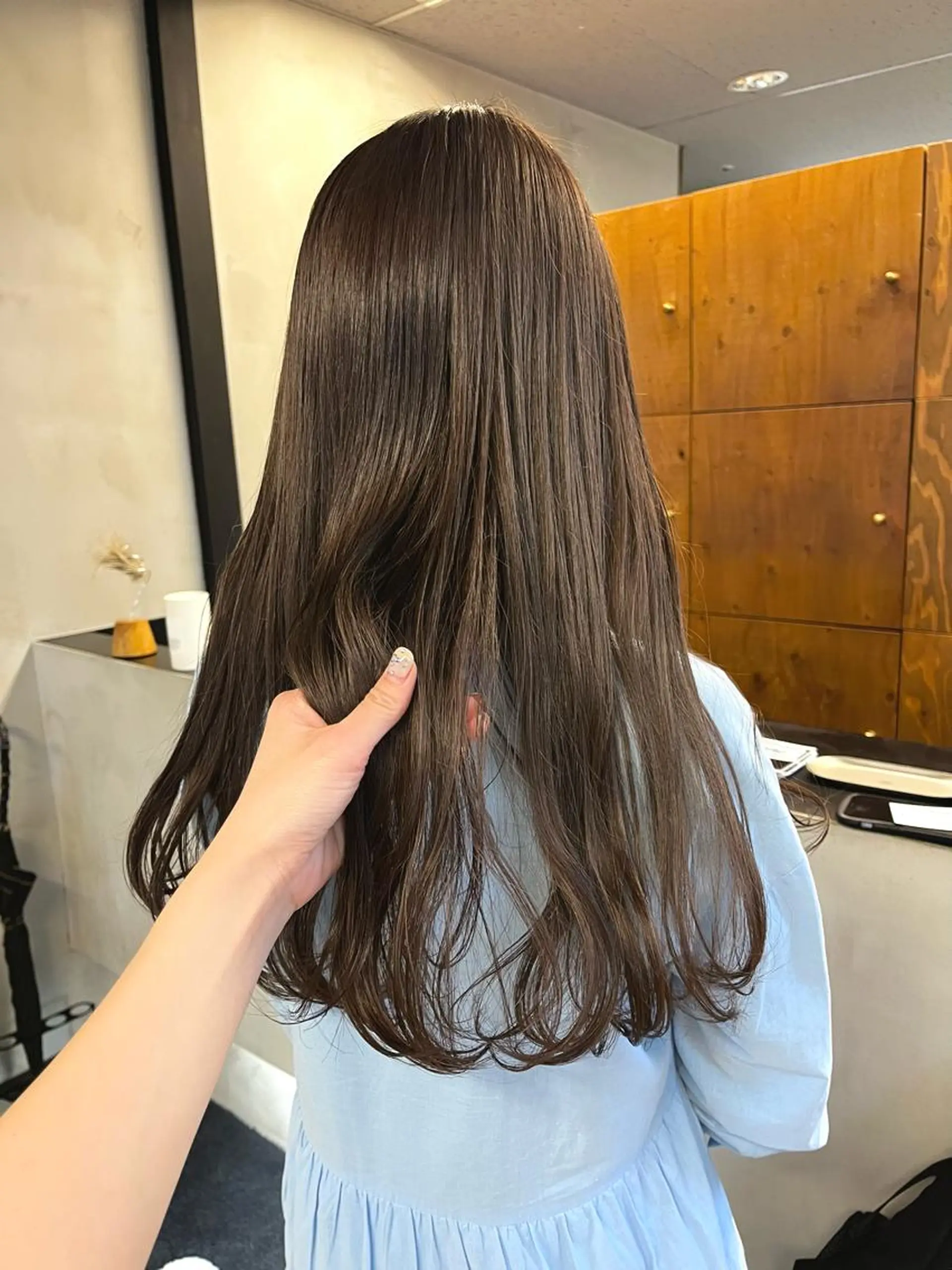 ロング カラー ラベンダーカラー esu西梅田所属・ena/ブリーチなし 透明感・レイヤー🎀のヘアスタイル