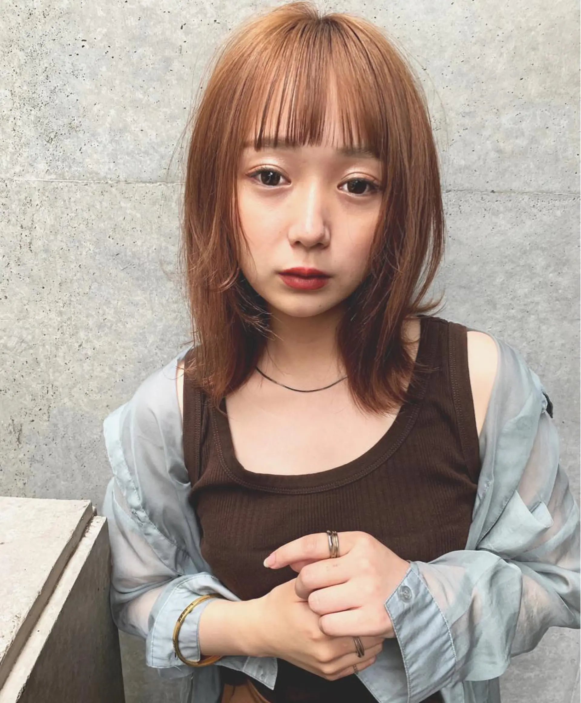 セミロング カラー ヘアアレンジ 髪質改善/縮毛/新宿 🫧SUZUKA🫧のヘアスタイル