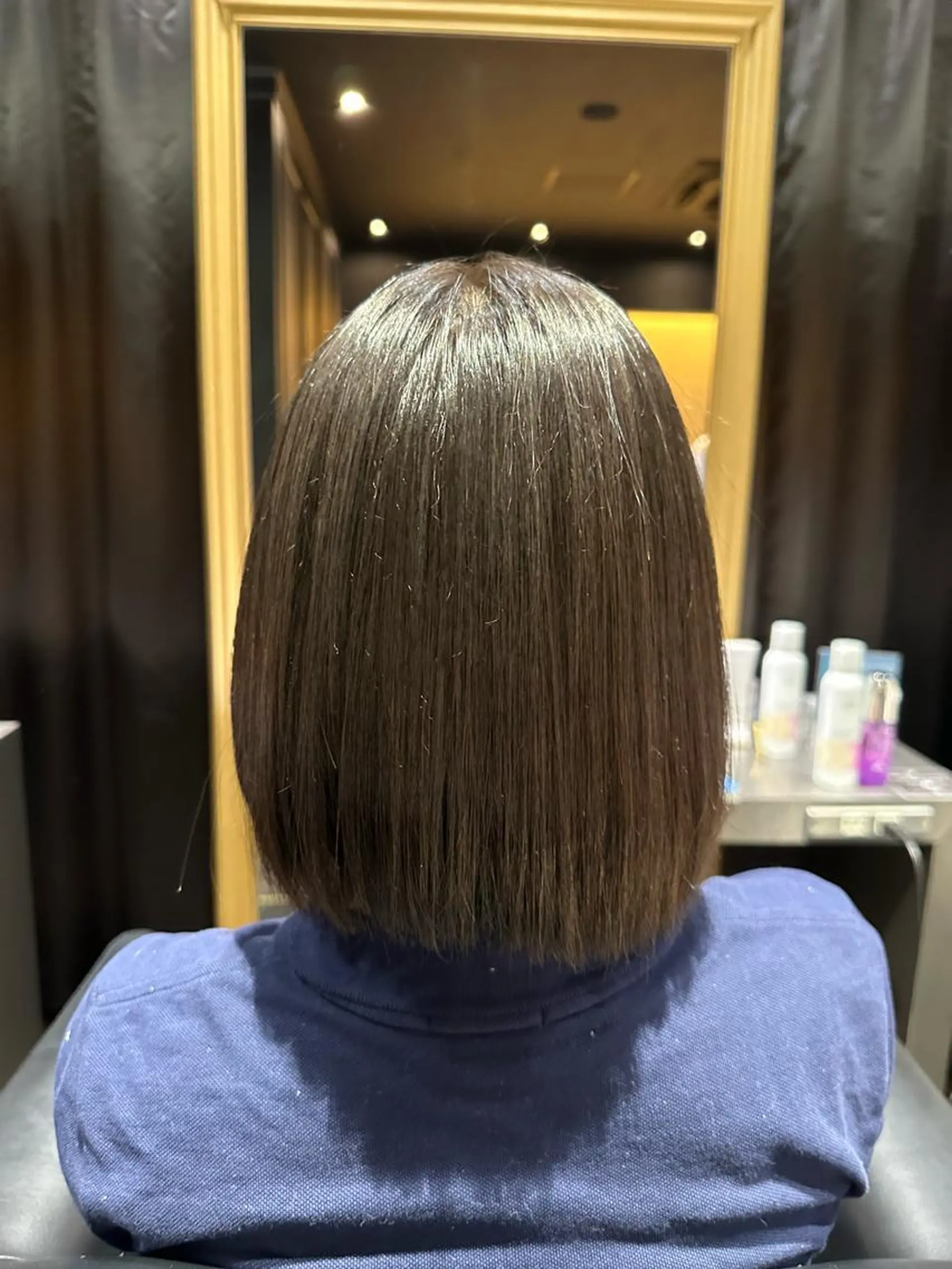 ショート トリートメント 酸熱トリートメント トリートメント ボブスタイル/ 透明感カラー/八幡のヘアスタイル