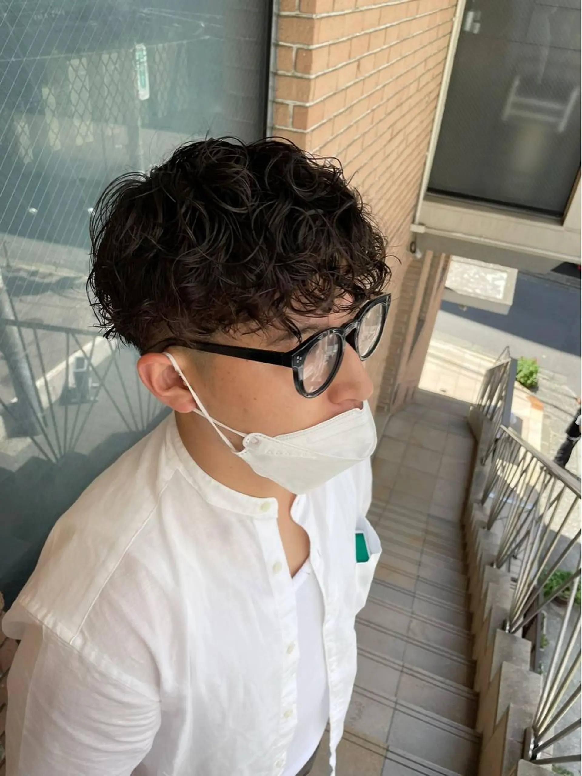 パーマ メンズ メンズパーマ スパイラルパーマ ボブヘアカット Rikapi❤️のヘアスタイル