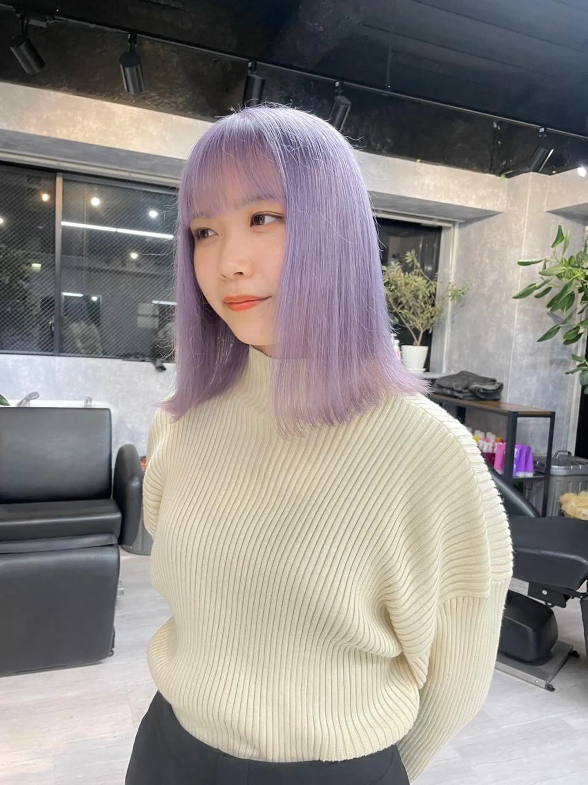 ミディアム カラー 宮城 ほのかのヘアスタイル