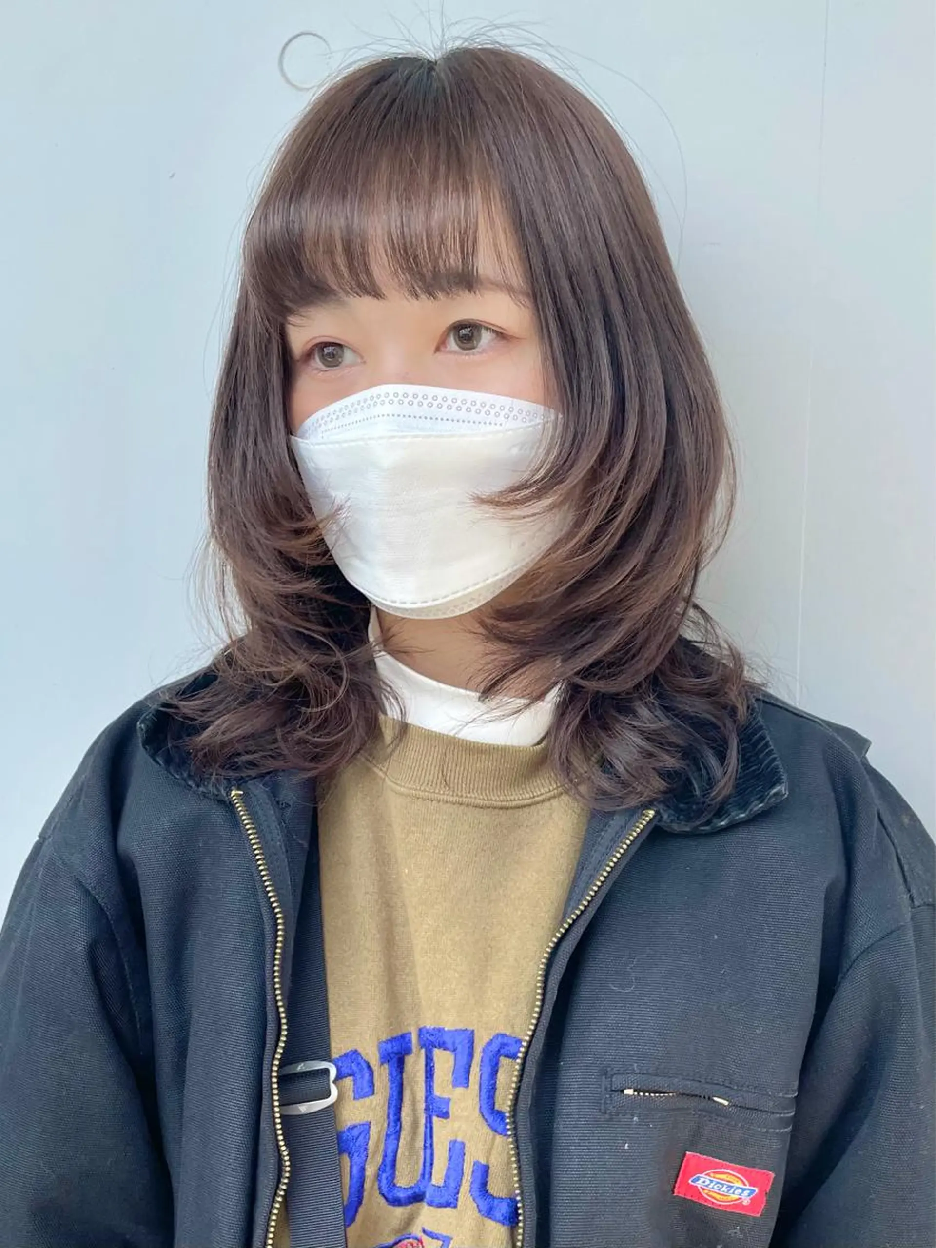 ミディアム カラー アディクシーカラー ブリーチ ケアブリーチ ダブルカラー イヤリングカラー カット トリートメント もにか🌞原宿/渋谷 🌝ブリーチカラーのヘアスタイル