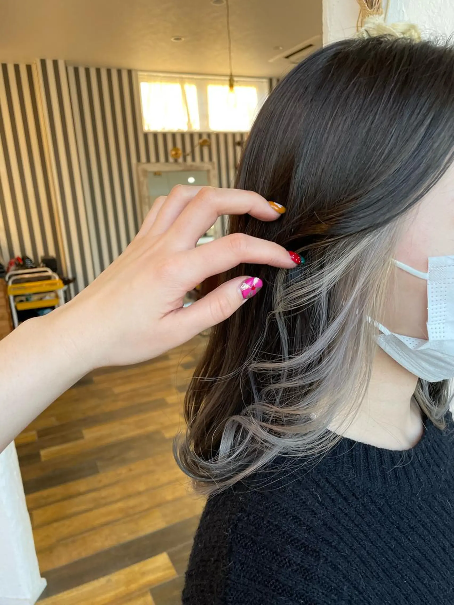 ミディアム カラー 🌸小掛🌸 豊橋外国人風カラーのヘアスタイル