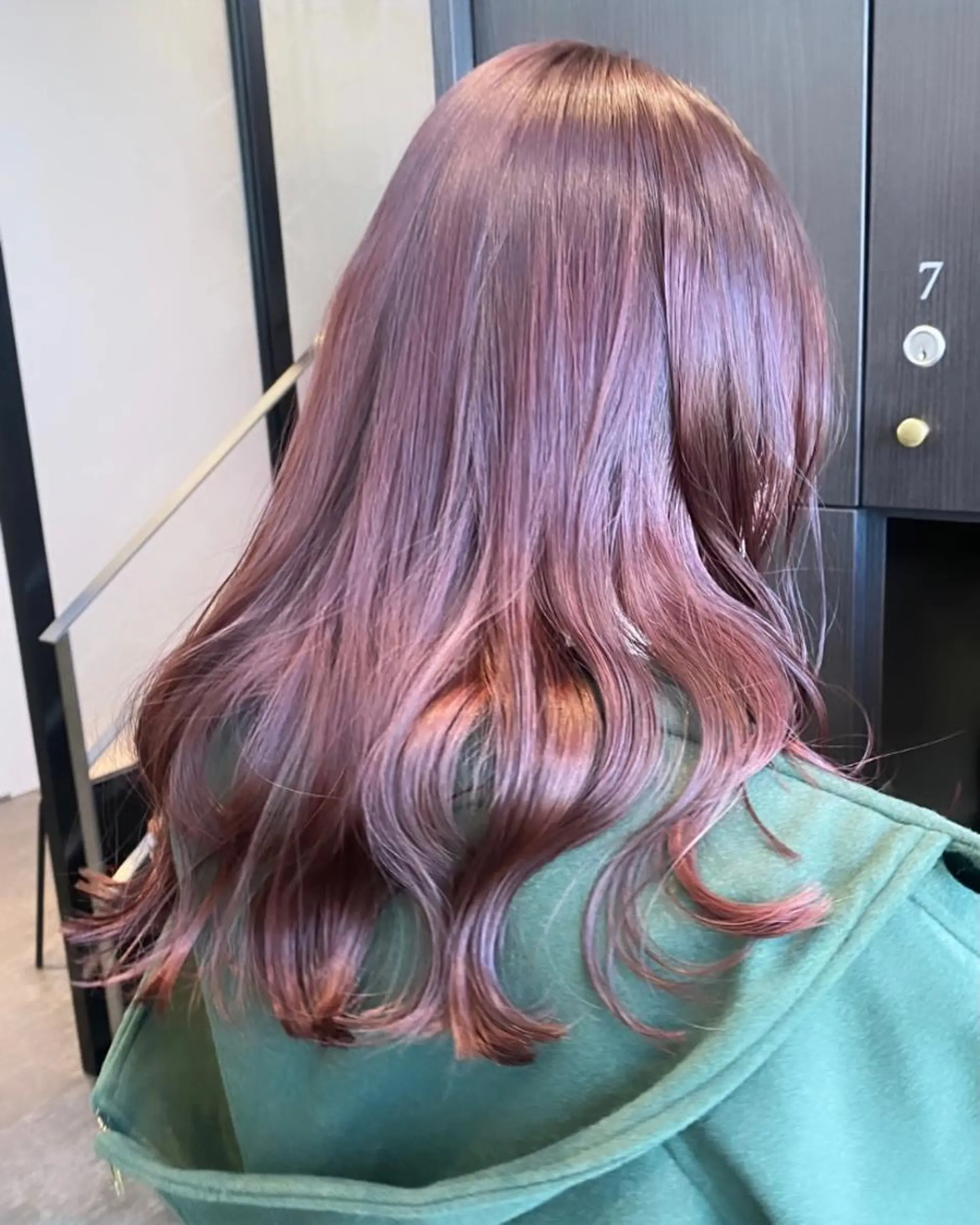 セミロング カラー 💗ガーリーヘア🎀 saki💗のヘアスタイル