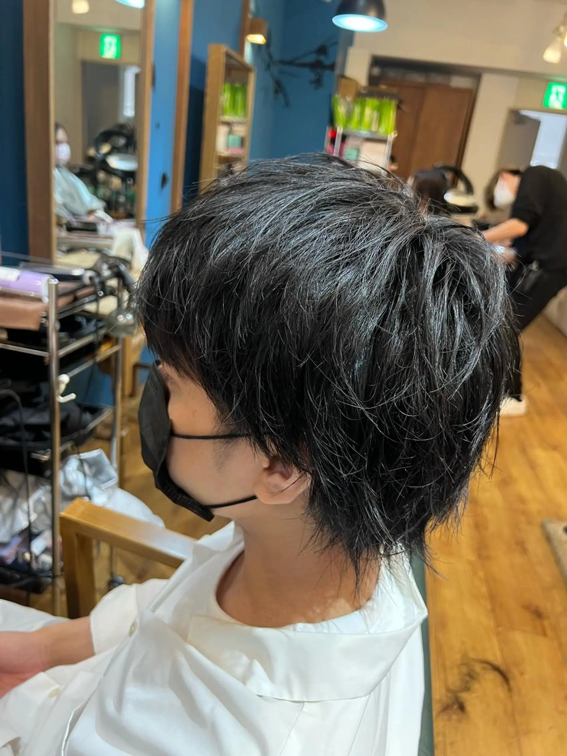 ミディアム メンズ マッシュウルフ マッシュ メンズウルフカット ウルフカット 須永 優希のヘアスタイル