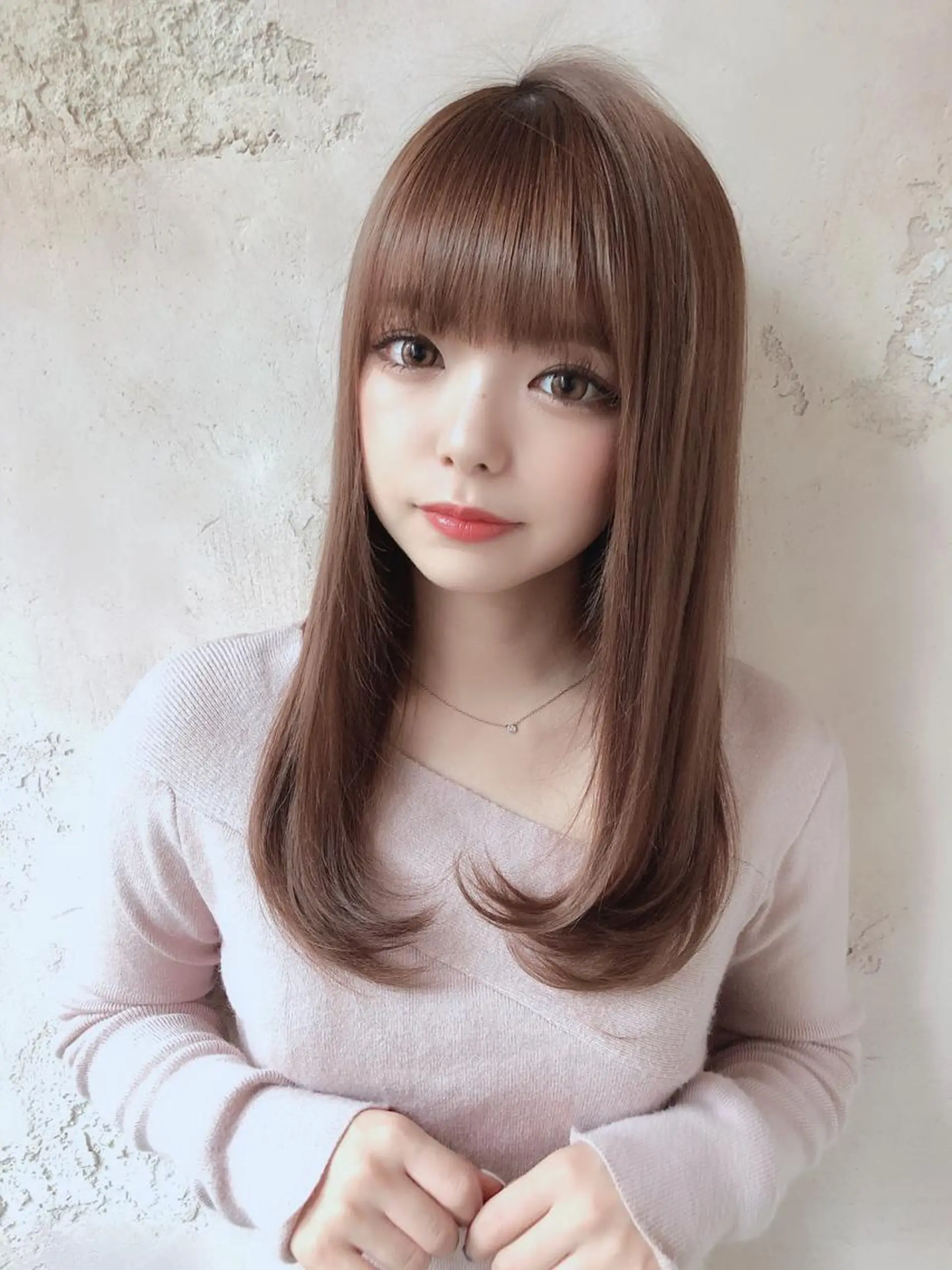 ミディアム カット ヘアカラー トリートメント 代表山口ひな 髪質改善のプロのヘアスタイル