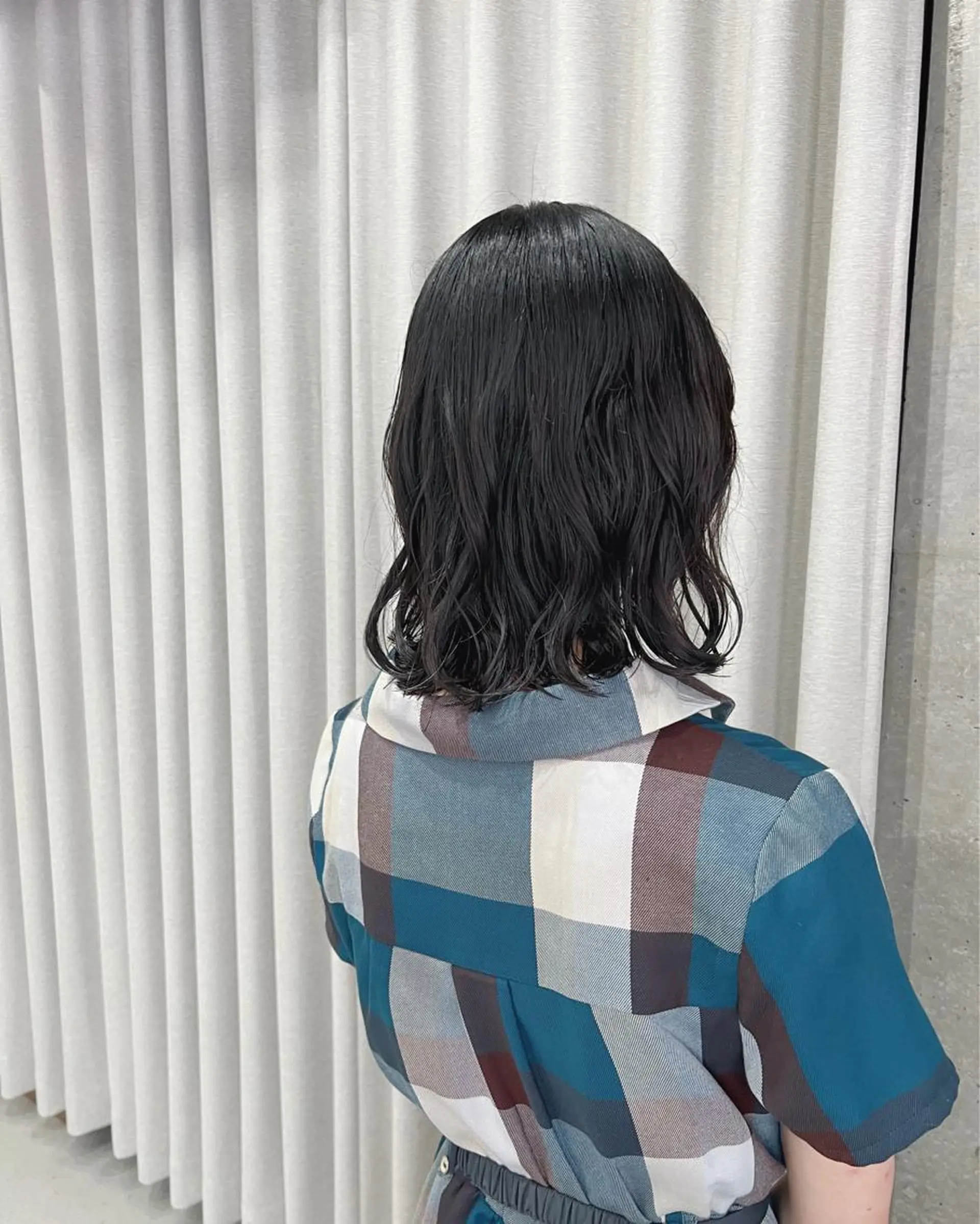 ミディアム パーマ ボブパーマコテ巻き風 パーマNo1深江秀平のヘアスタイル