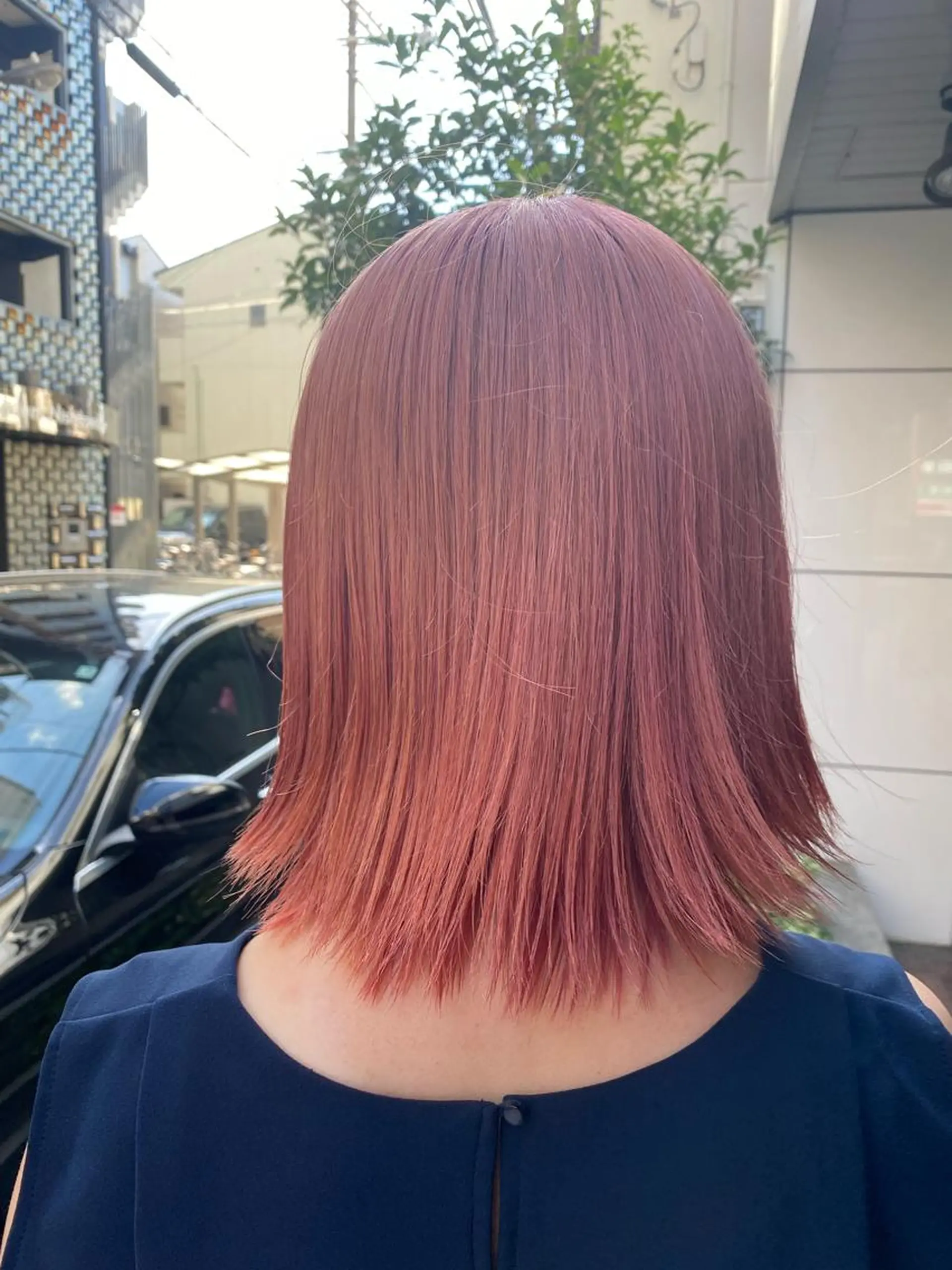 ミディアム カラー ヘアカラー 西田辺/ タカスナオヤのヘアスタイル