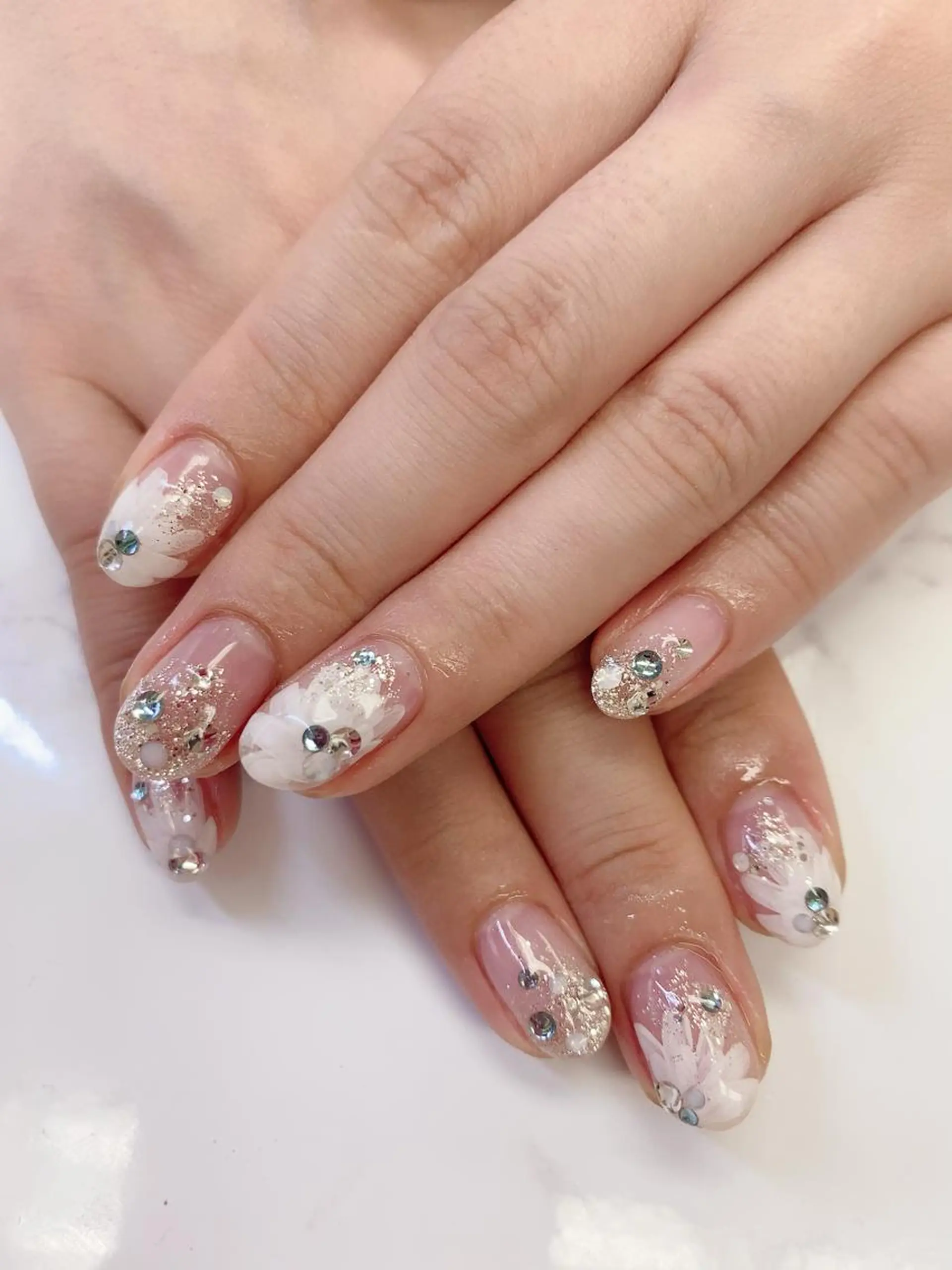 ミディアム ハンドネイル JNA認定講師🌸 RIEのネイルデザイン