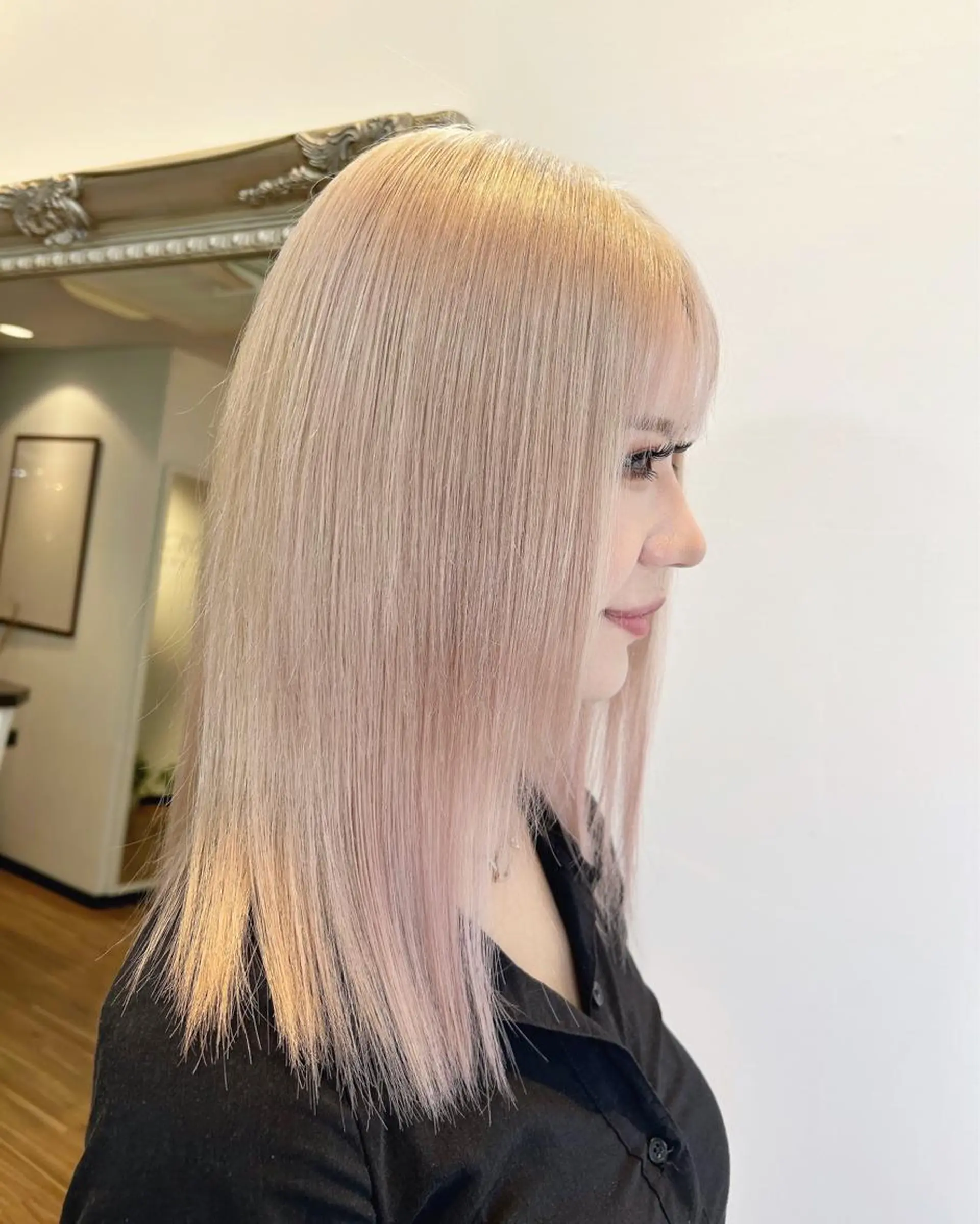 ミディアム カラー ブリーチ ヘアカラー ANKH CROSS 🦋mako🦋のヘアスタイル