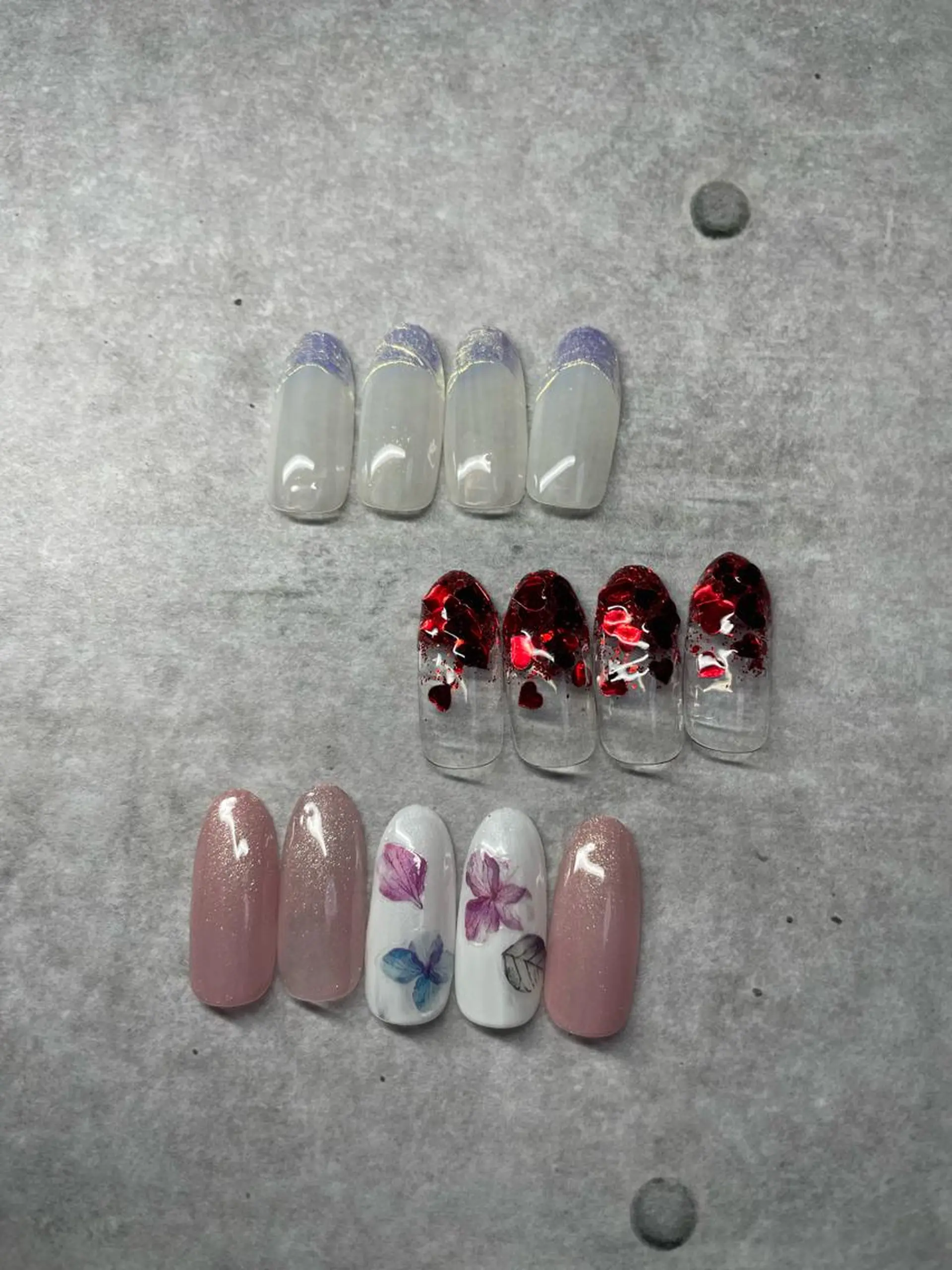 ネイル フレンチネイル ラメ(グリッター) ラメグラデーション オフィスネイル シンプルネイル NAILSALON KOHAKUのネイルデザイン