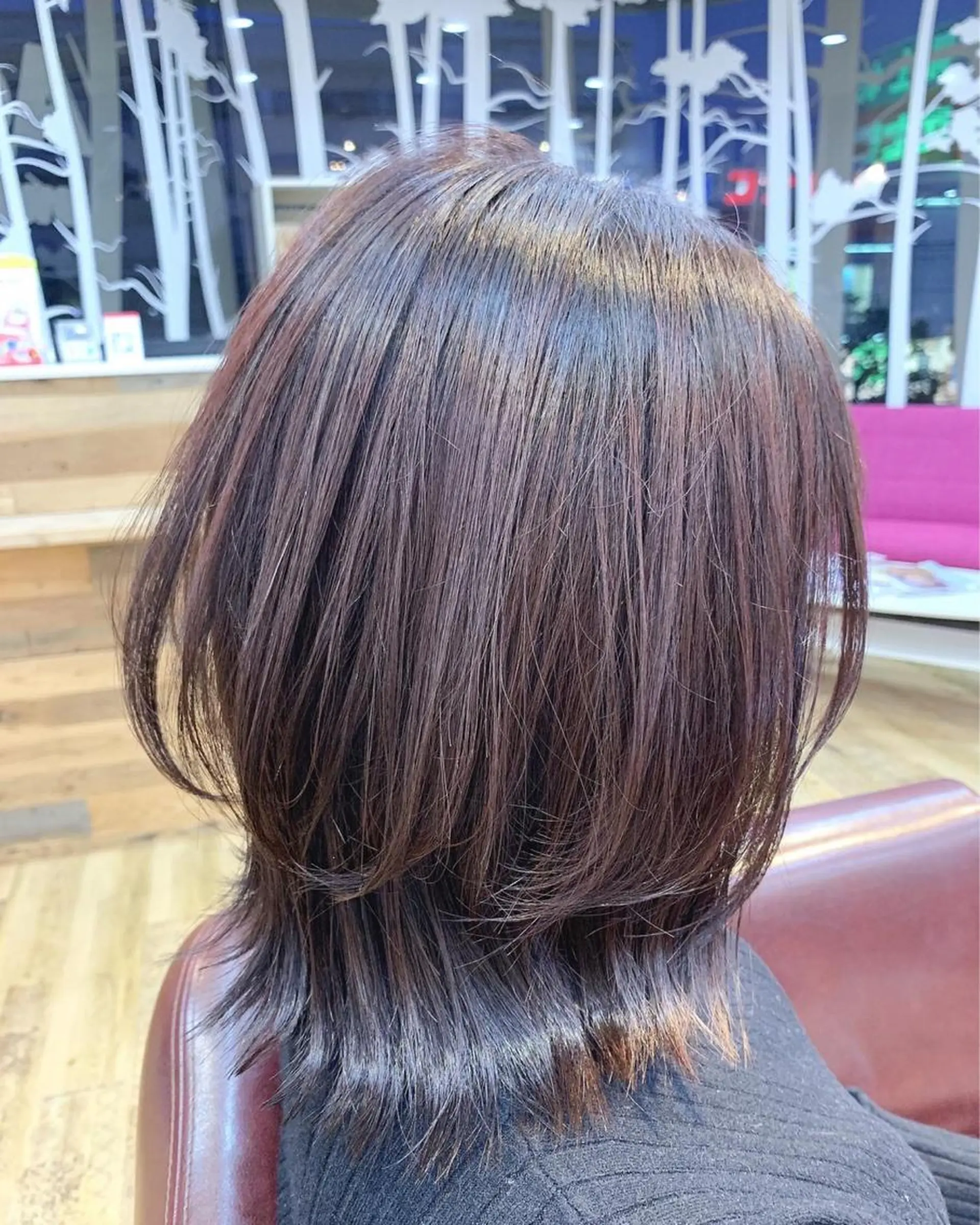 ミディアム カラー ヘアアレンジ HUENEST アカデミーサロンのヘアスタイル