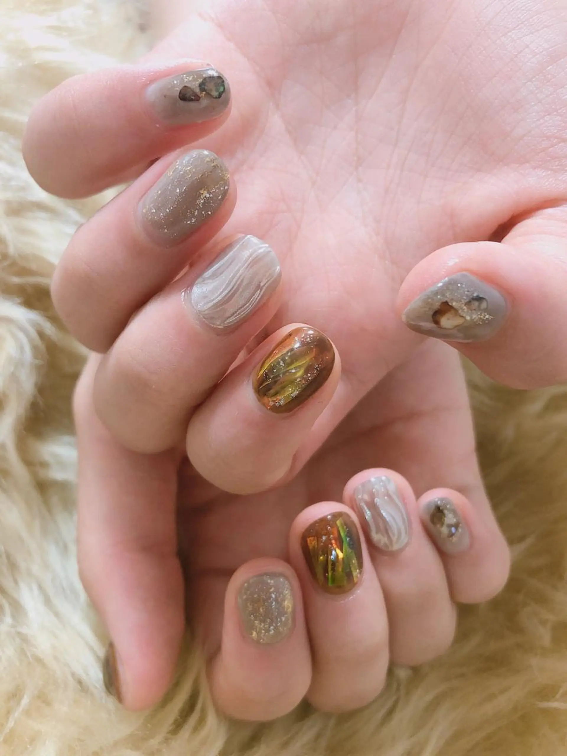 ネイル ミラーネイル kiki nail 二子玉川のネイルデザイン