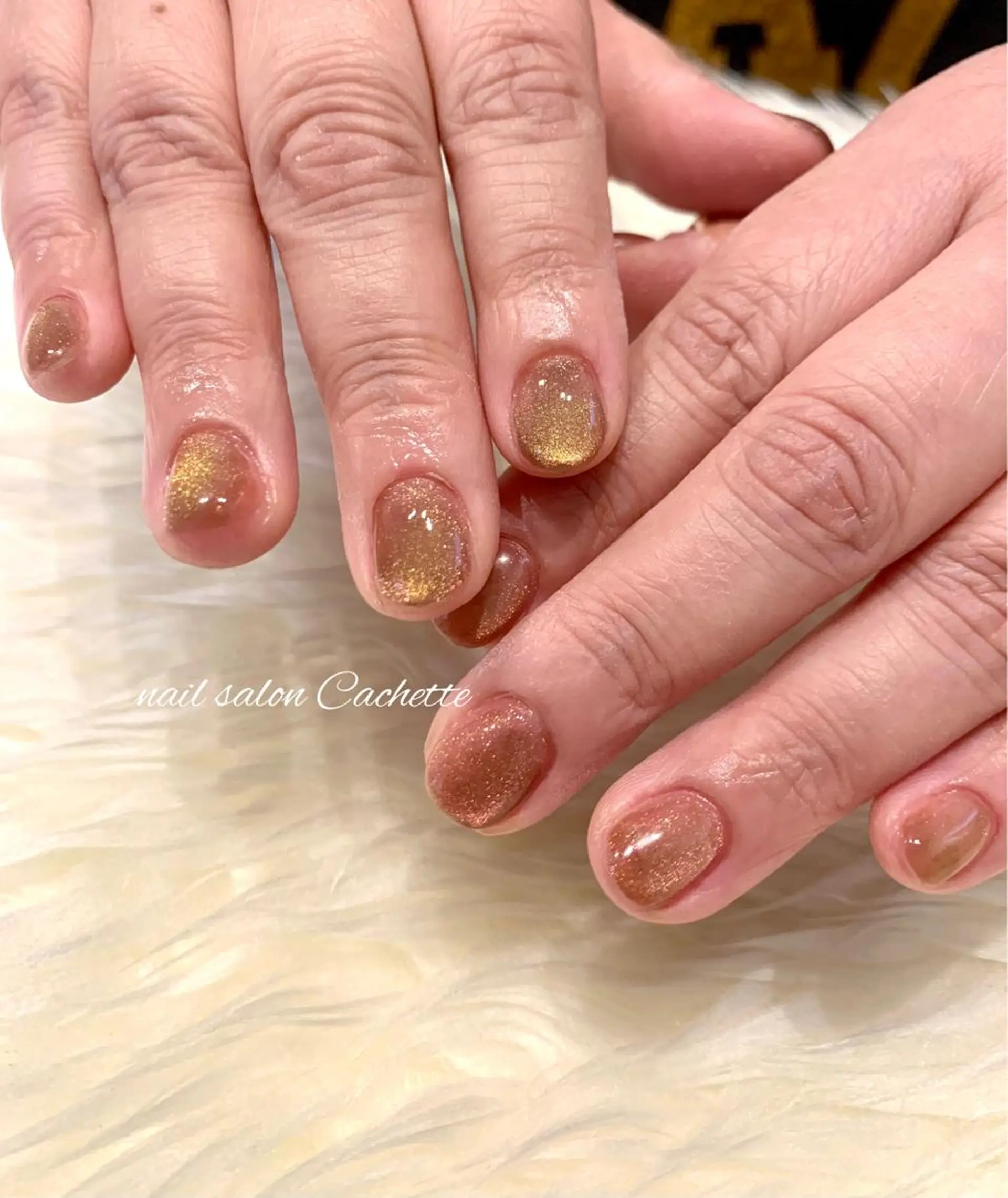 ネイル マグネットネイル ニュアンスネイル ワンカラーネイル ✧Cachette✧ YUKARIのネイルデザイン