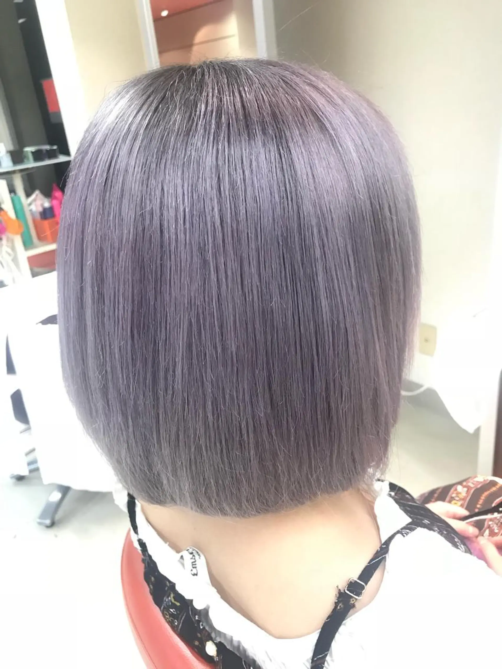 カラー ラベンダーカラー ラベンダーグレー kva所属・☺︎ RIHOのヘアスタイル