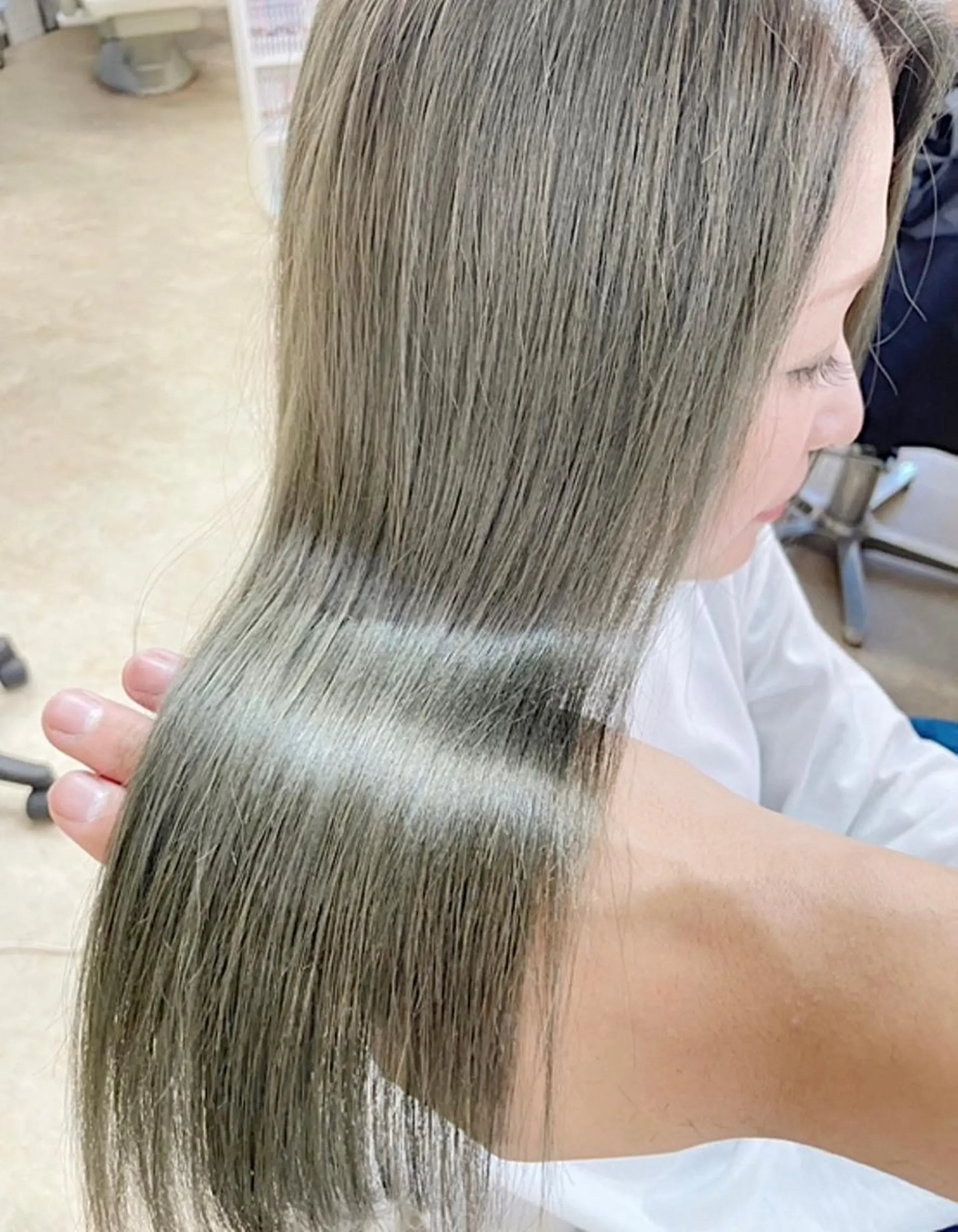 ロング カラー ケアブリーチ /髪質 改善/古橋圭史郎のヘアスタイル