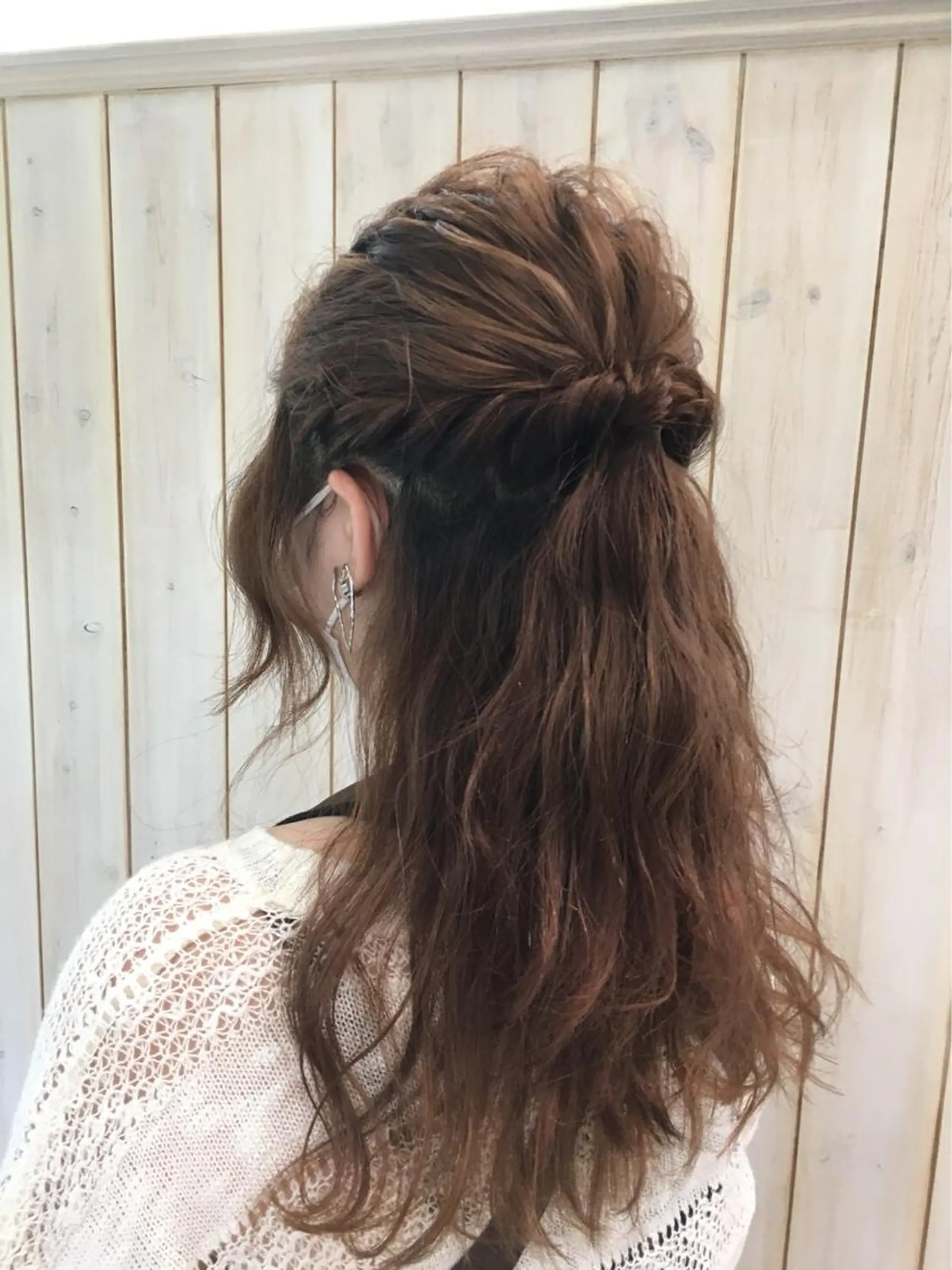 ロング カラー ヘアアレンジ 増渕 駿介のヘアスタイル