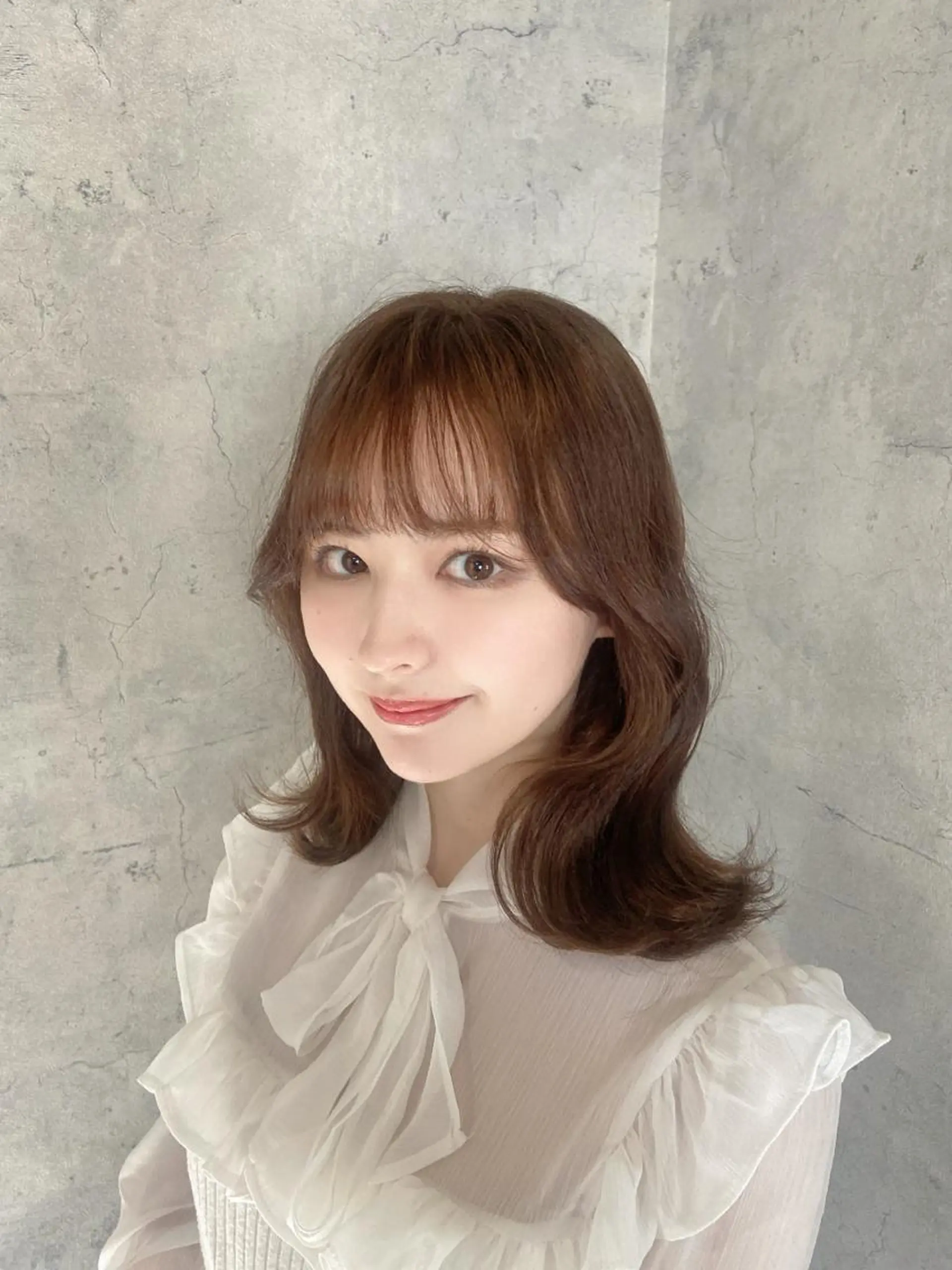 ミディアム カラー ヘアアレンジ 韓国レイヤー/ 顔周り💕田中将吾のヘアスタイル