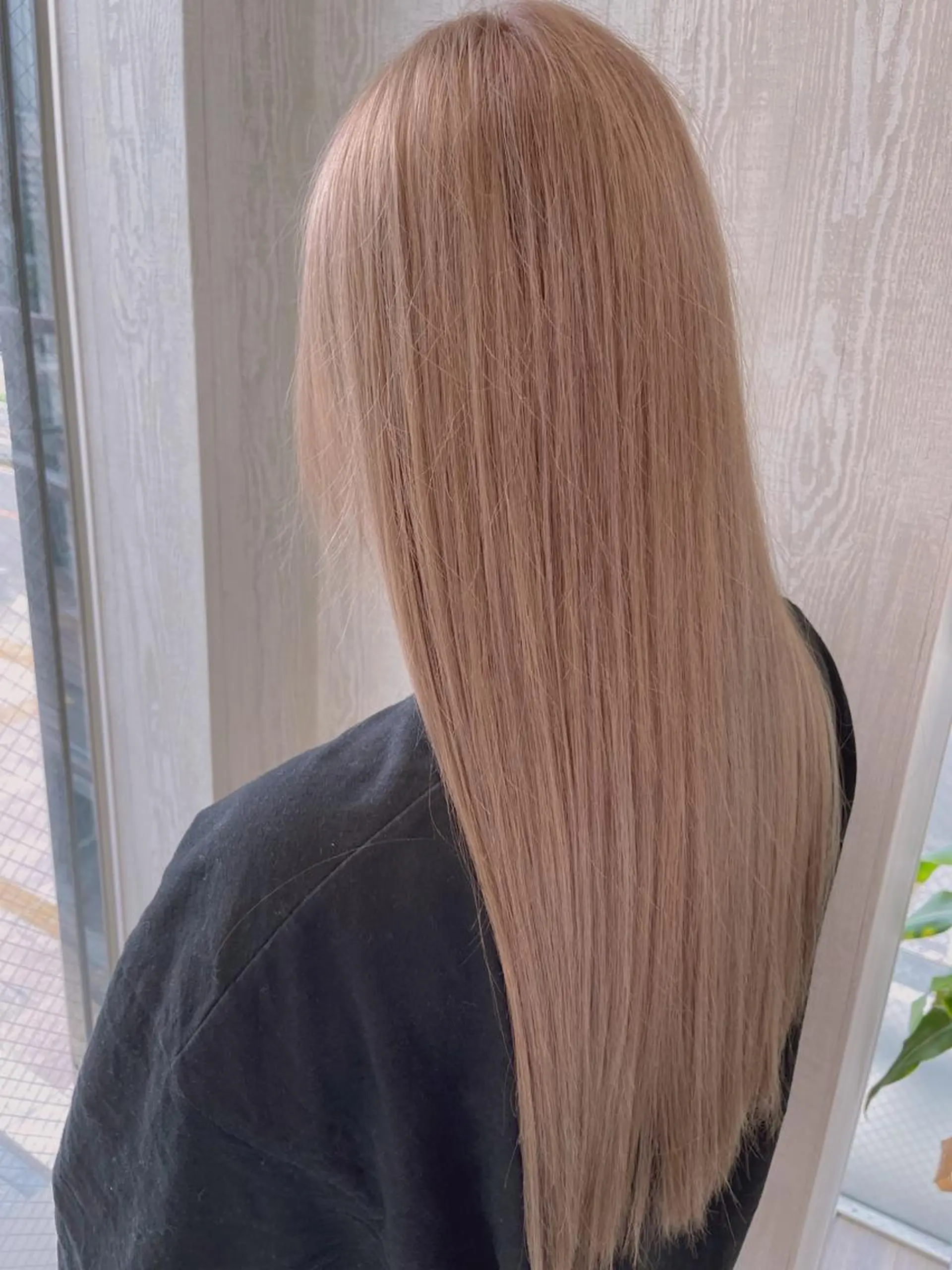 ロング ボブ ハイライト 髪質改善 韓国風ヘア トリートメント BRIDGE HAIR所属・BRIDGE あきらのヘアスタイル