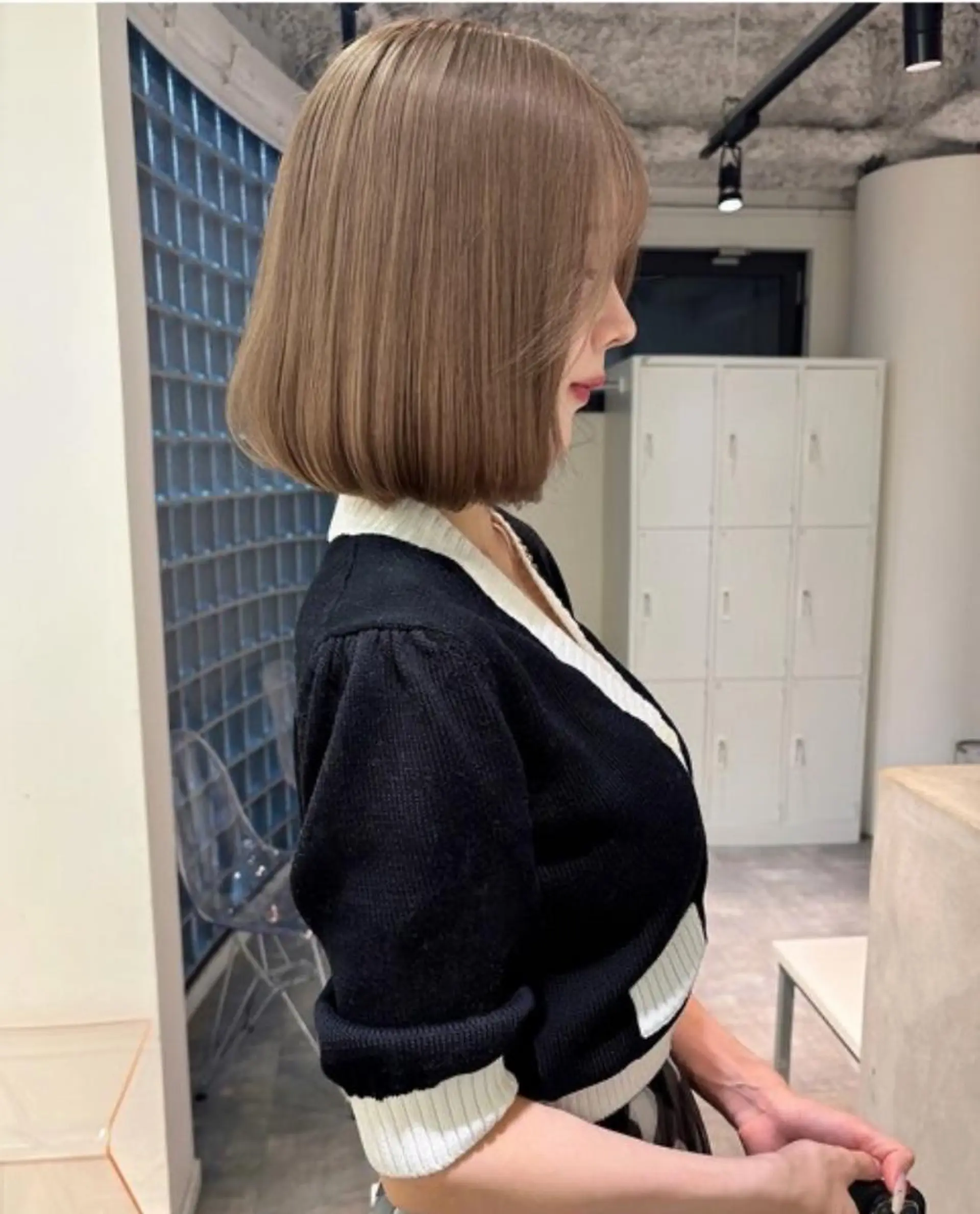 ミディアム ヘアカラー LINDOTOKYO 梅田店のヘアスタイル