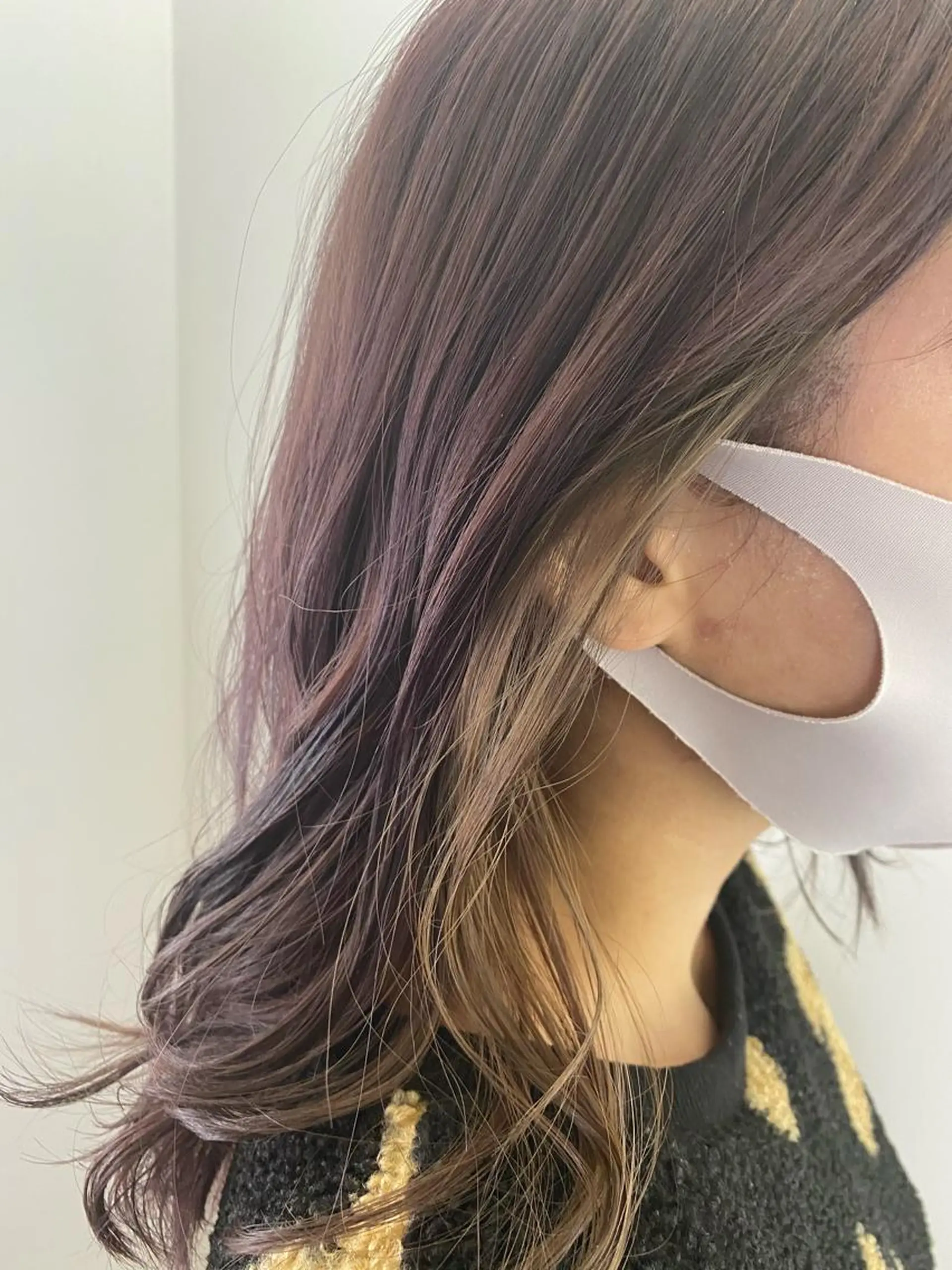 セミロング カラー カット ヘアカラー AVANCE京橋所属・ハイトーンヘア/ 島崎　タクミのヘアスタイル