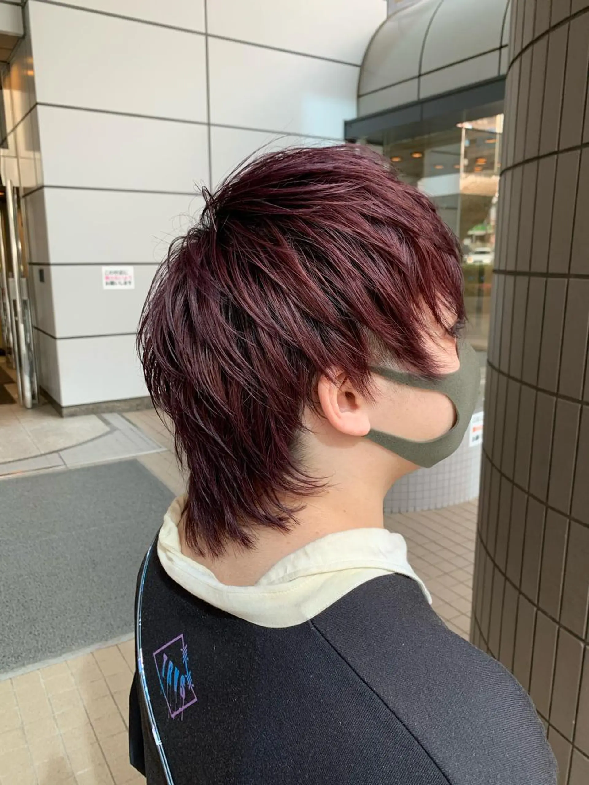 カラー メンズ バイオレットカラー ❣️モードケイズ塚口 和田一将のヘアスタイル