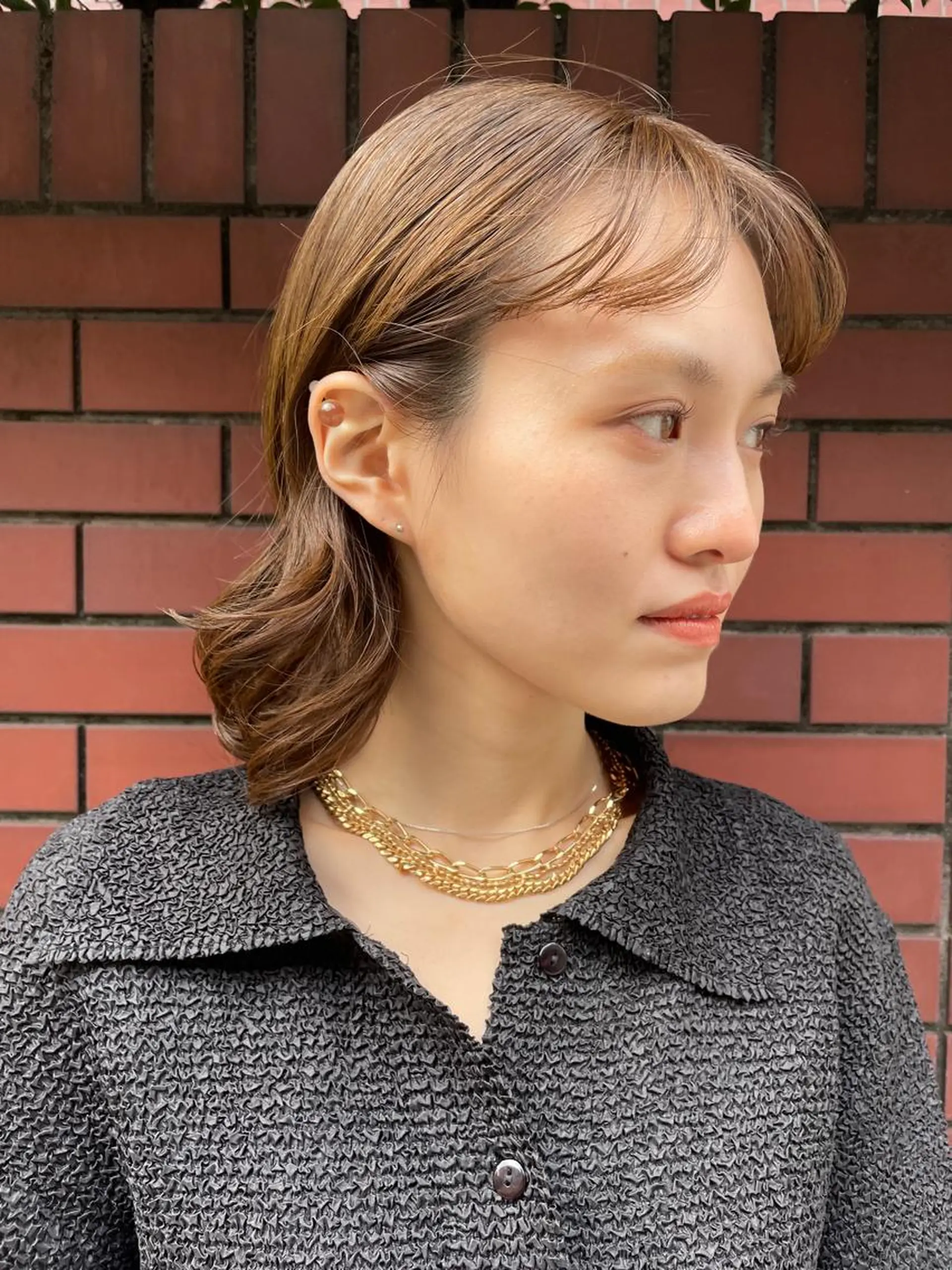 ミディアム パーマ 吉田一輝 外国人パーマのヘアスタイル