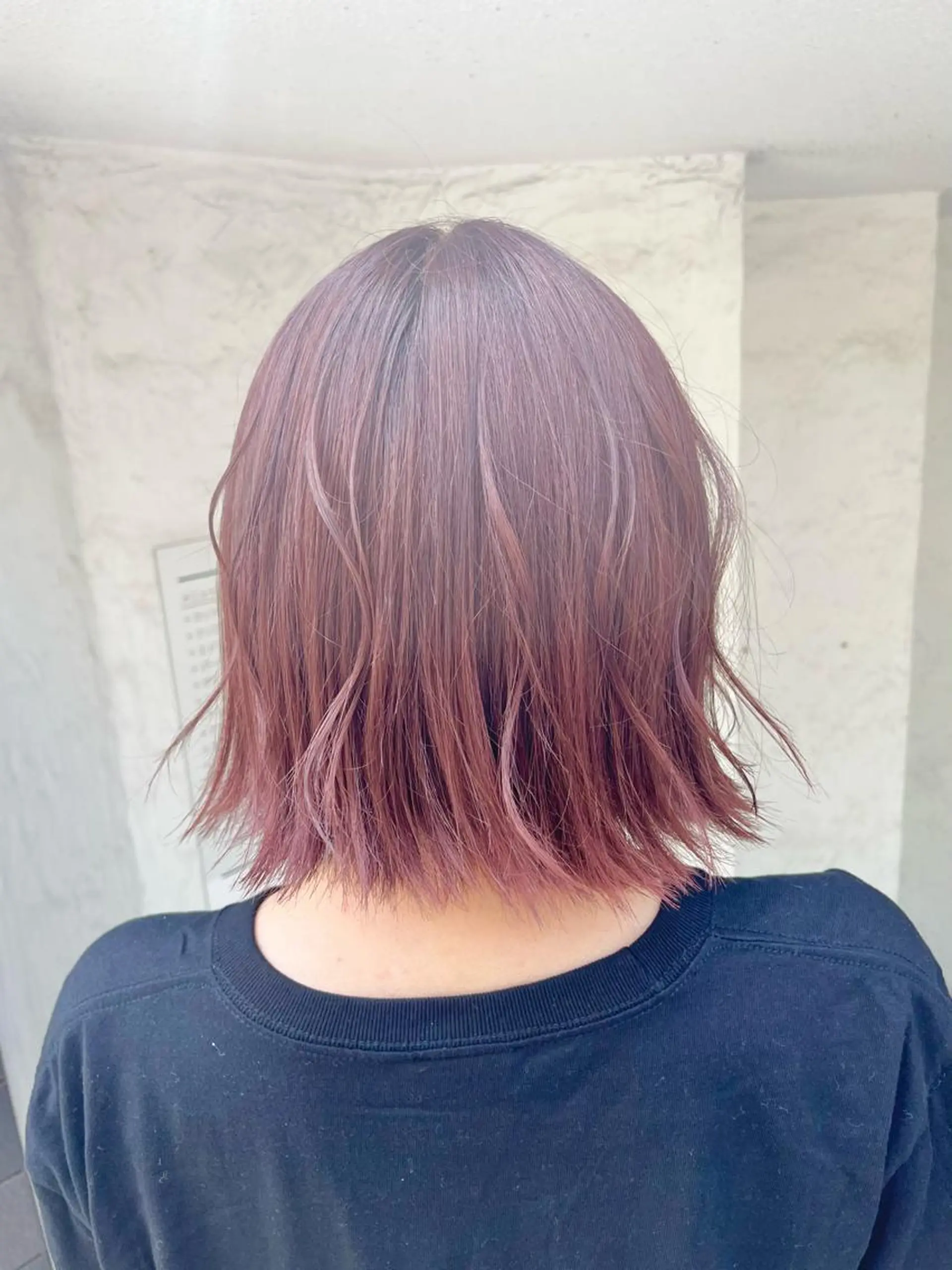 カラー ピンクカラー ヘアカラー FUJINO RYOのヘアスタイル