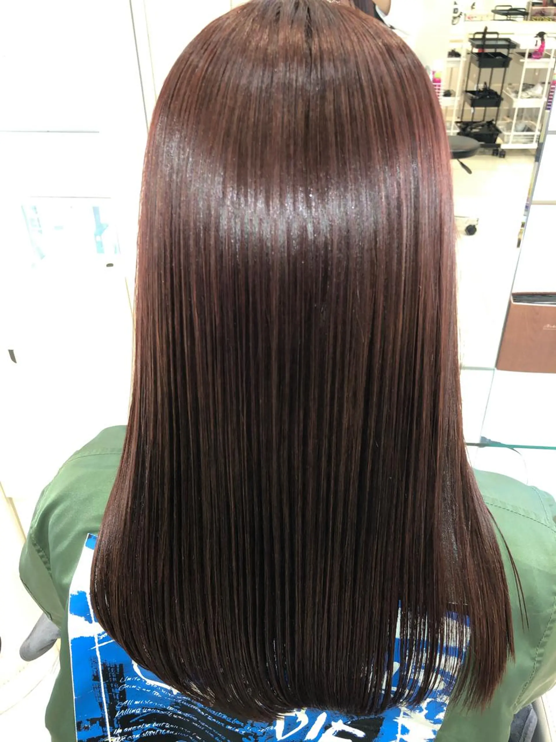 ロング カラー 縮毛矯正/髪質改善 /ブリーチ/東陽町✨のヘアスタイル
