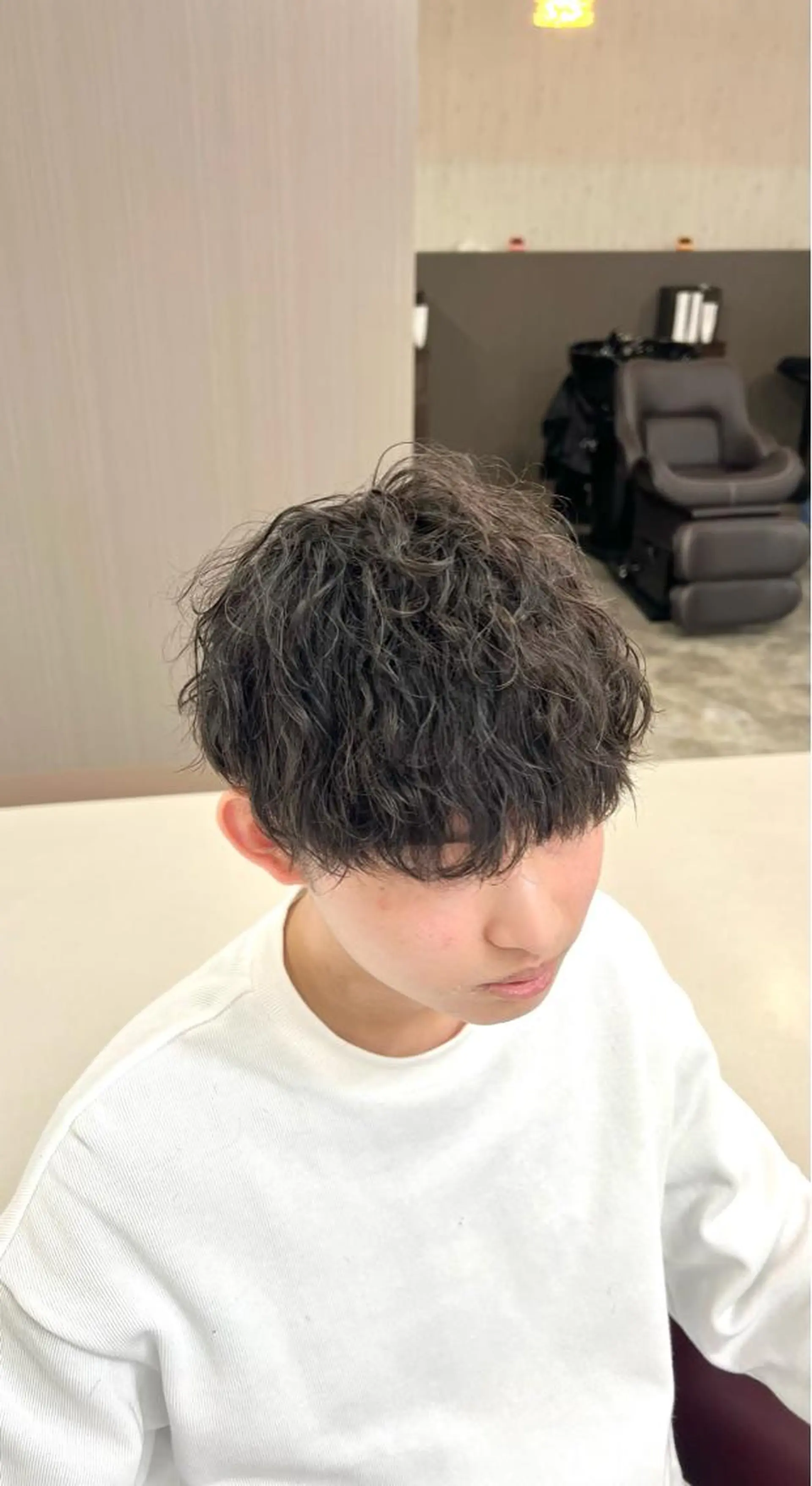 ショート パーマ メンズ メンズパーマ 波巻きパーマ KEN 🌟のヘアスタイル