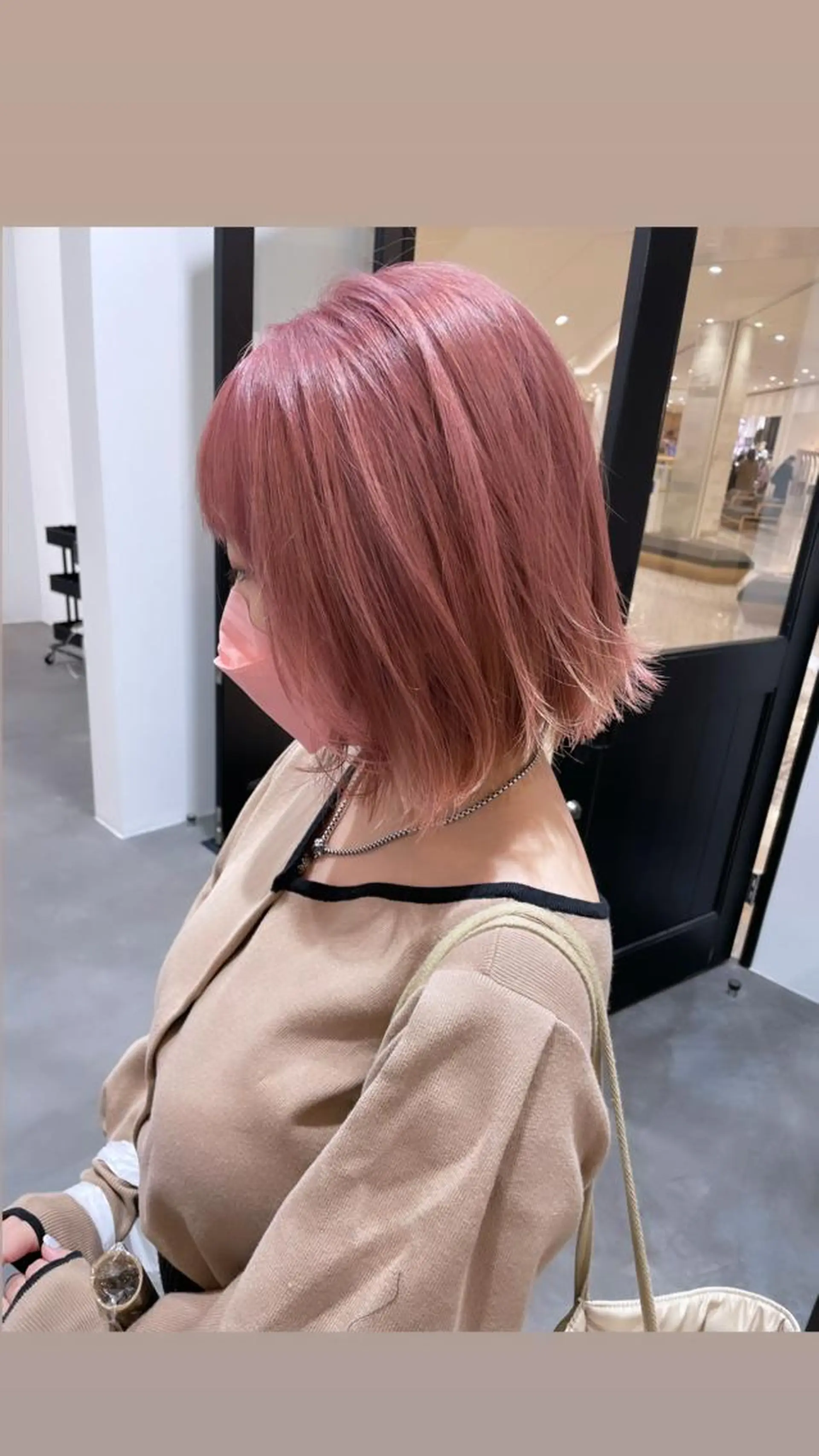 ショート カラー ヘアアレンジ 小倉 愛里のヘアスタイル