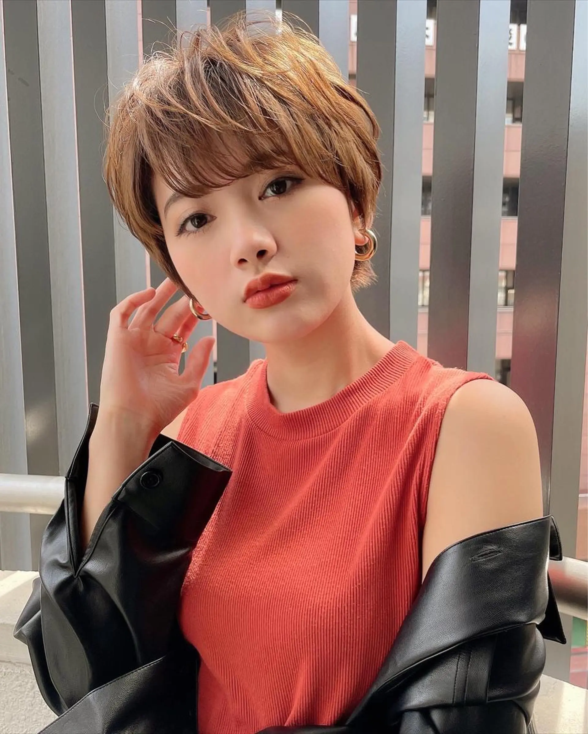 ショート カラー パーマ カット ヘアカラー トリートメント 縮毛/ショート/ ボブ/レイヤー/小原のヘアスタイル