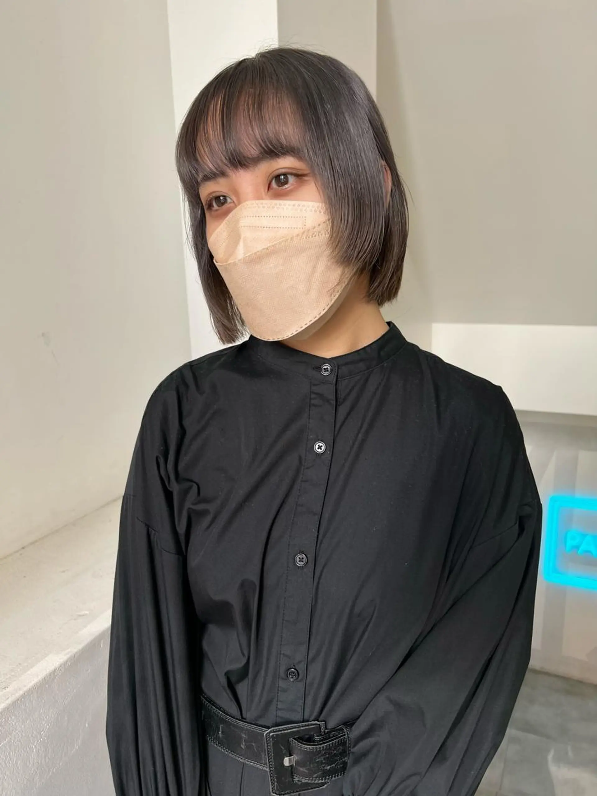 ショート カラー 顔周りカット/透明感 カラー✂️MEIのヘアスタイル