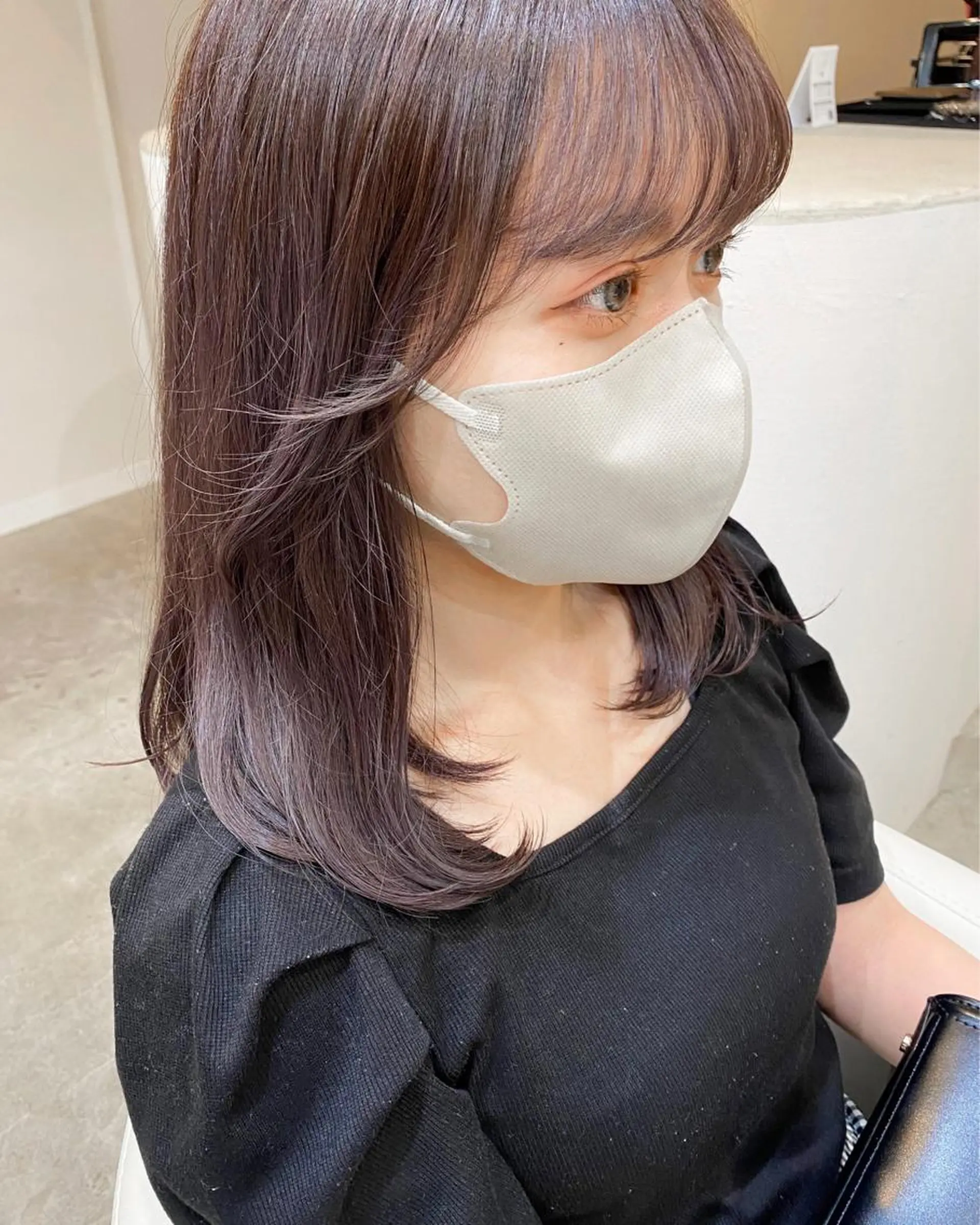 ミディアム カラー カット ヘアカラー トリートメント kohana 🎀韓国ヘア🎀🤍のヘアスタイル