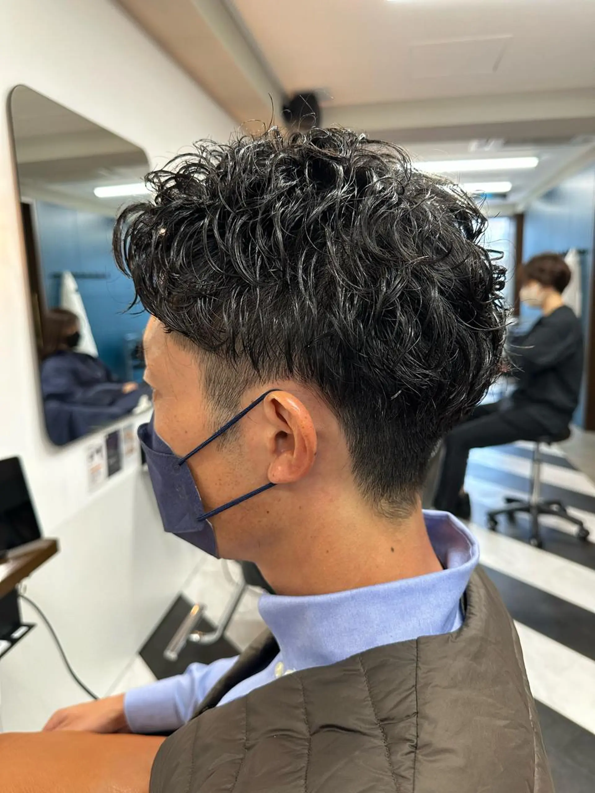ショート パーマ メンズ 守屋 寿哉のヘアスタイル