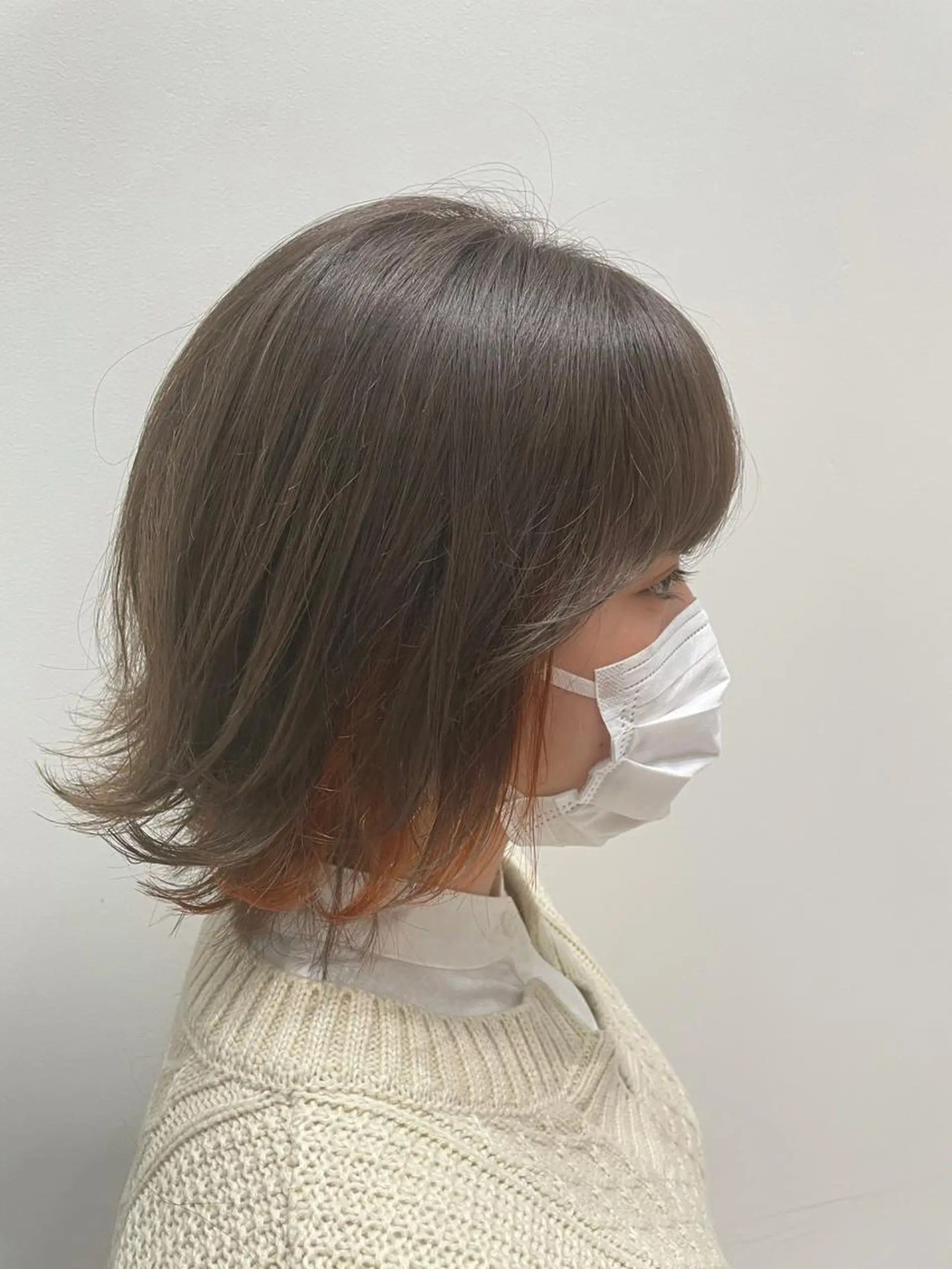 ショート カラー ヘアカラー 明石 歩樹のヘアスタイル