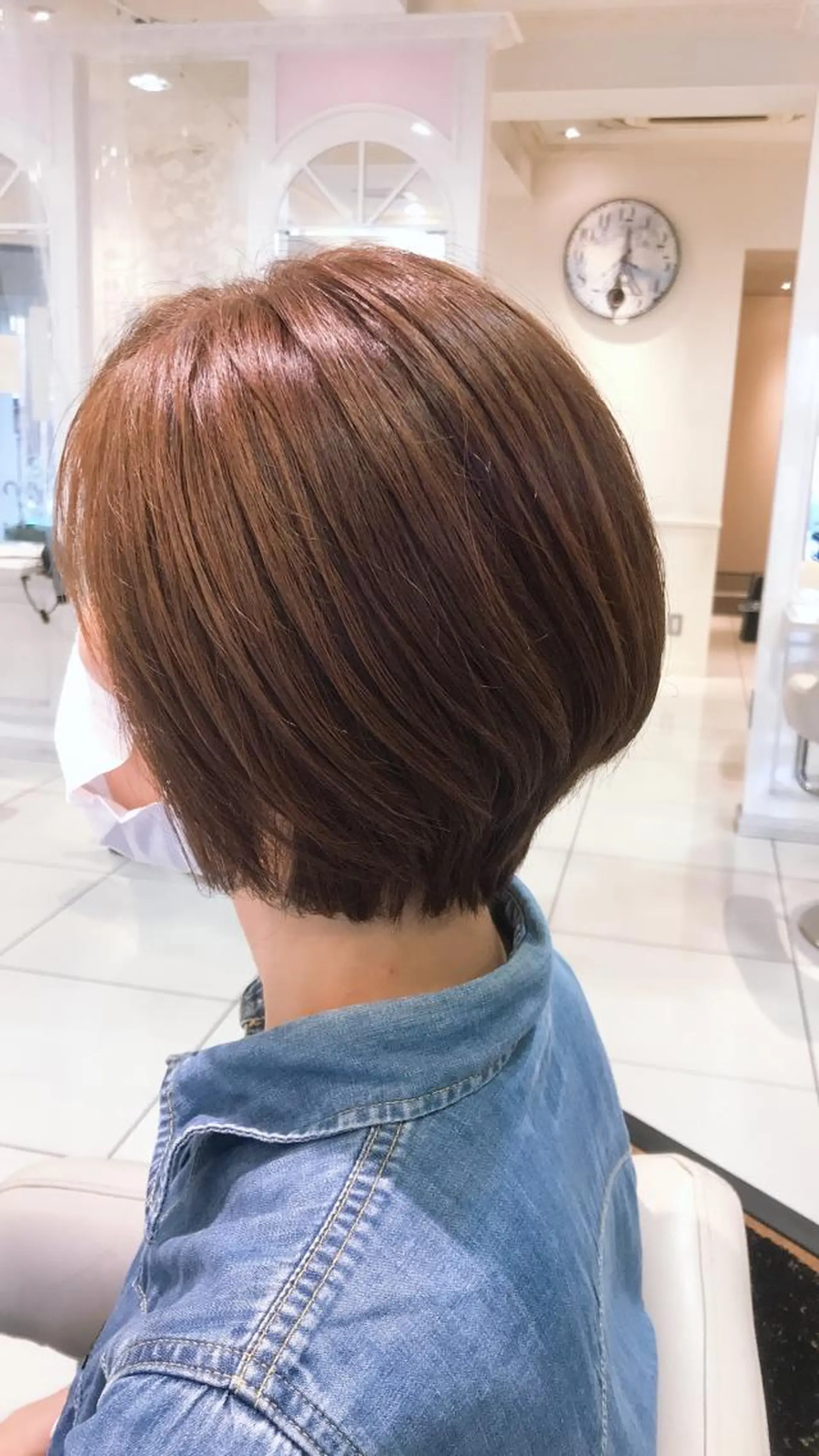 ショート 艶髪✨髪質改善カラー 楠本浩子のヘアスタイル