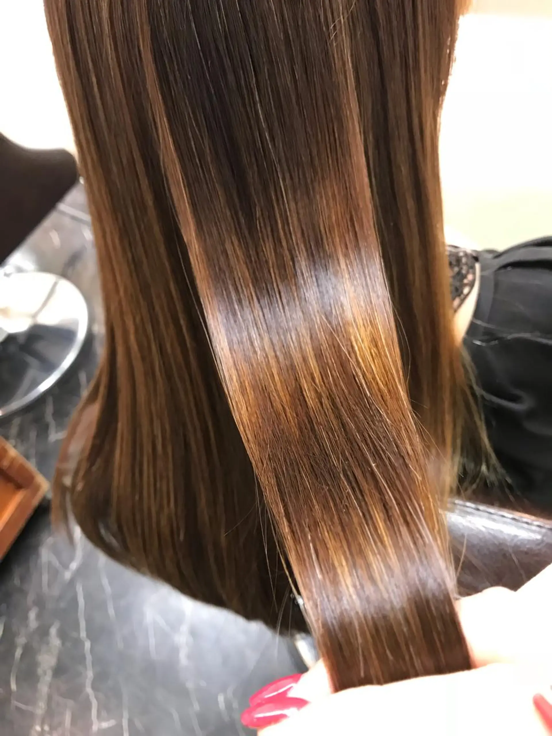 ロング 竹内 杏里奈のヘアスタイル