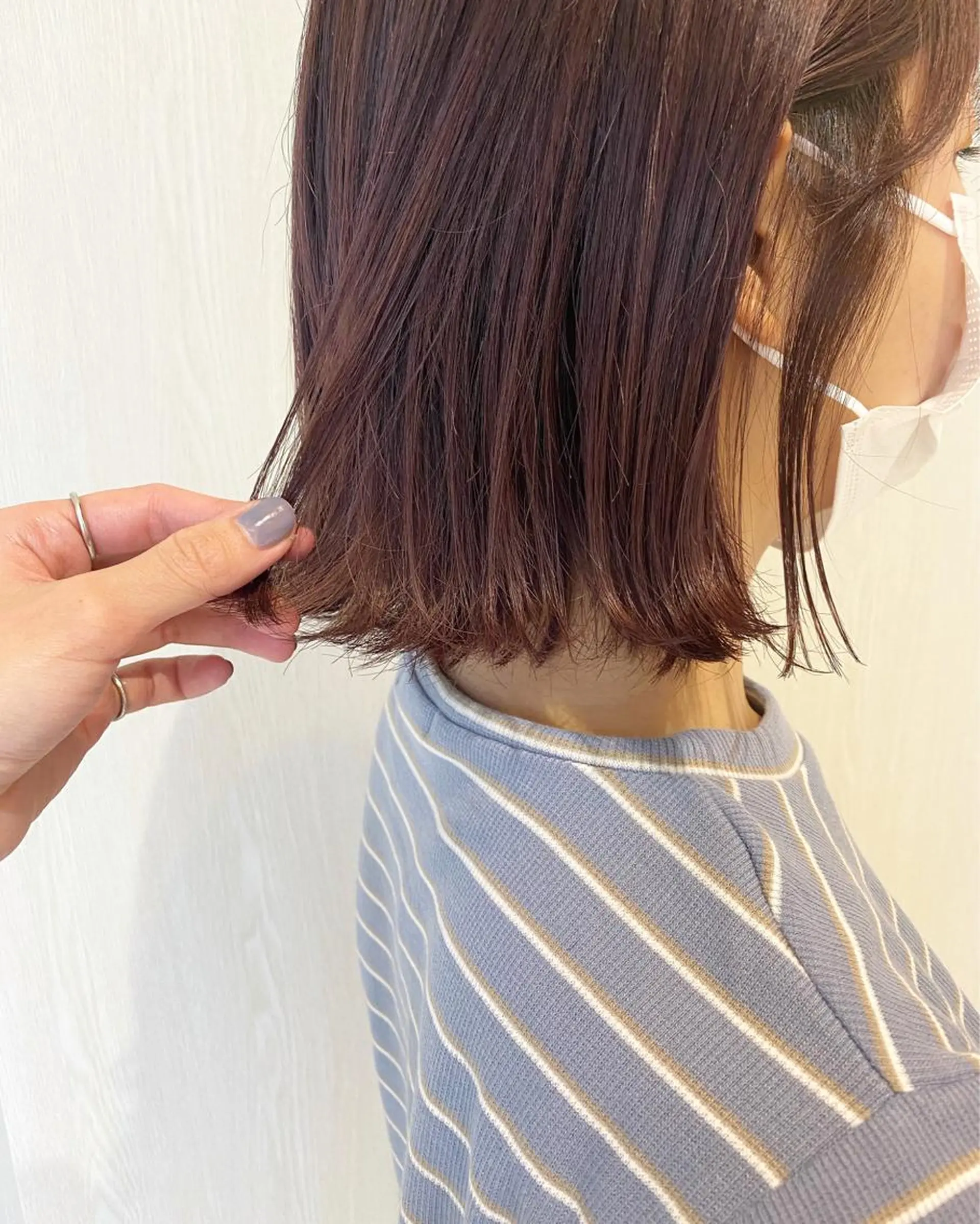 ショート 切りっぱなしボブ ボブ ボブ/salut町田 🧡kanaのヘアスタイル