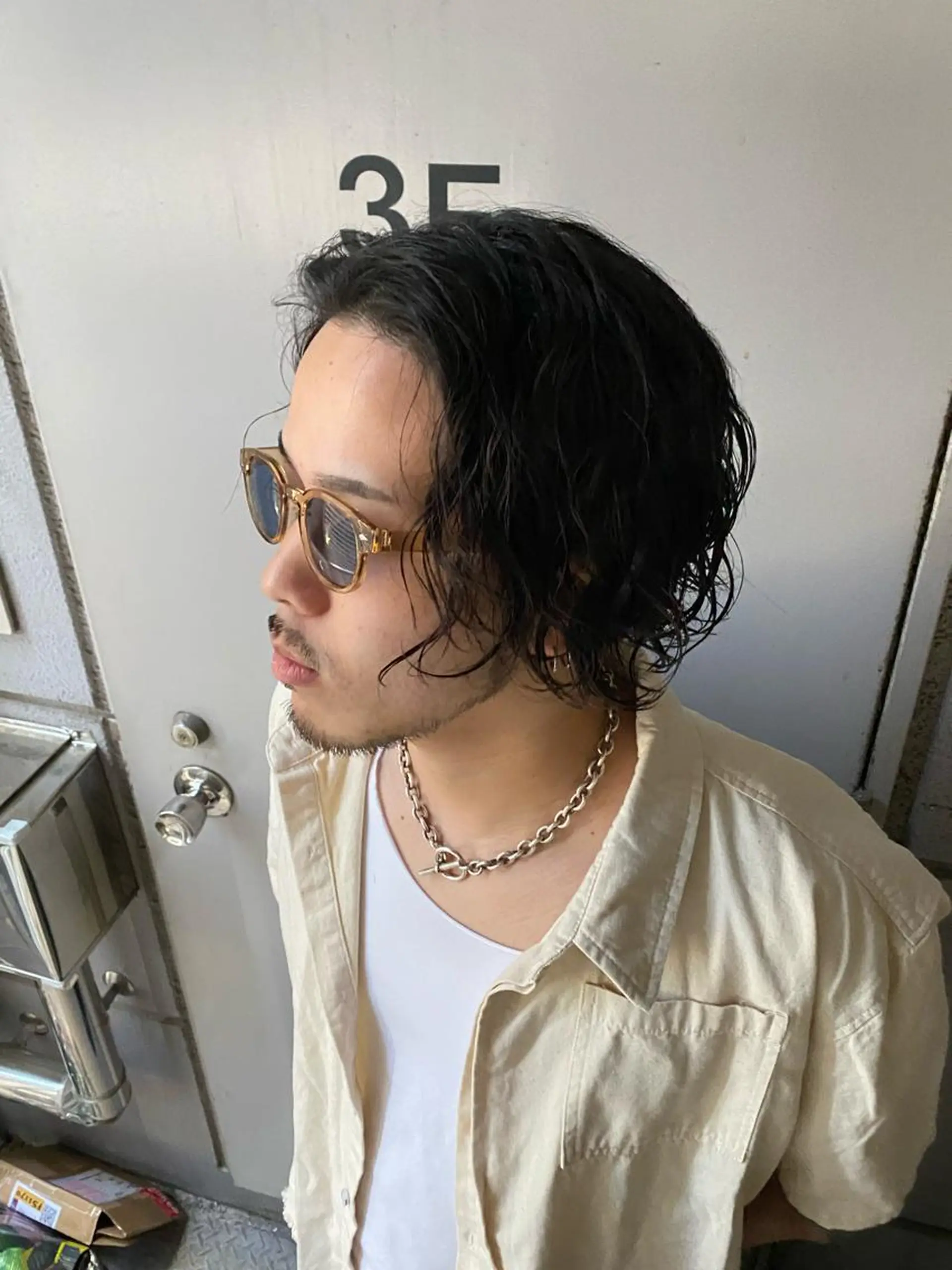 パーマ メンズ カット 橘 侑弥のヘアスタイル