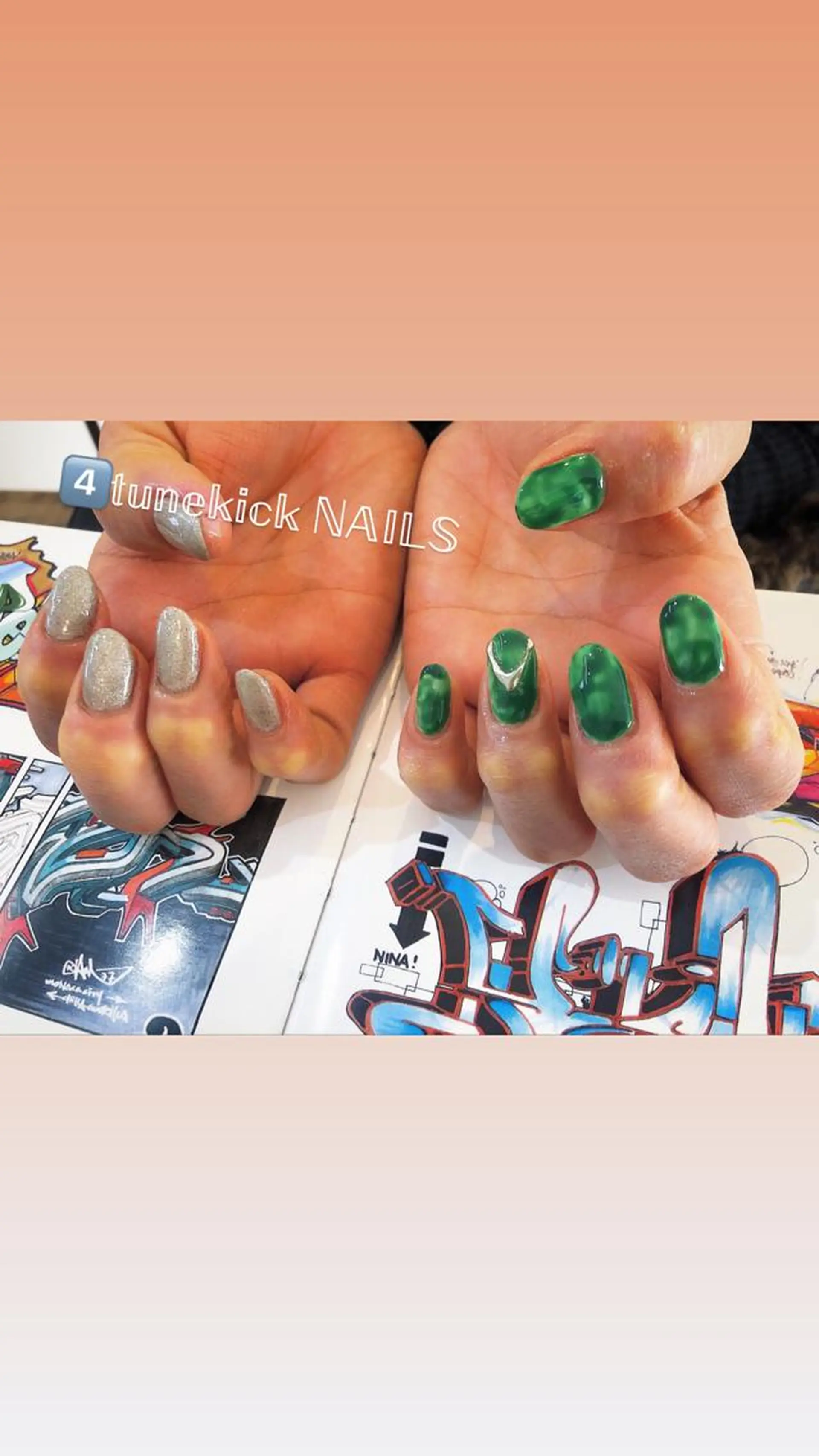 ネイル 4tunekick NAILS(フォーチュンキックネイルズ)所属・光森 淳子のネイルデザイン