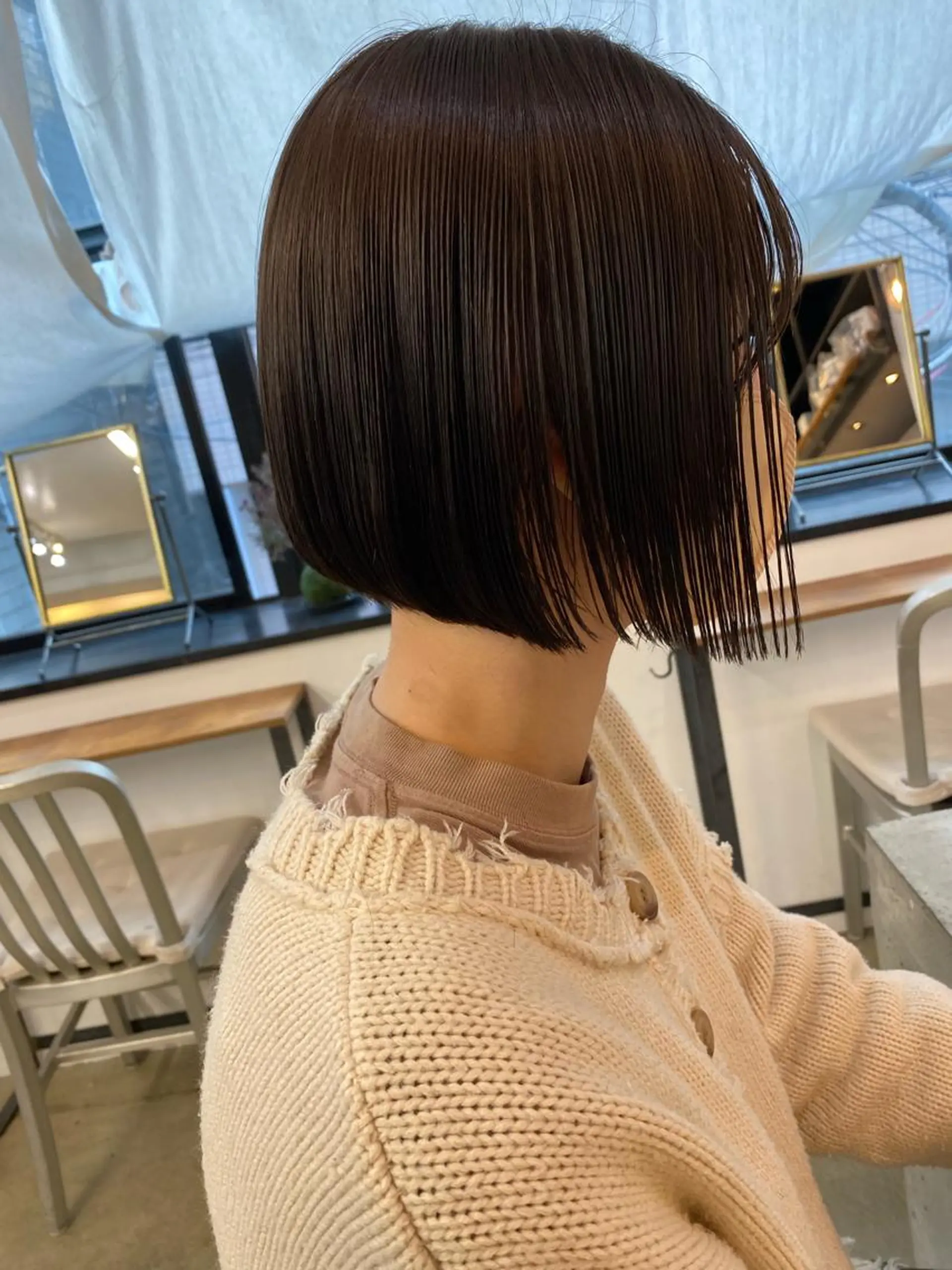 ショート カラー ヘアカラー トリートメント IVORY.所属・🟩白髪ぼかし/ボブ /ショートヘア/大司のヘアスタイル